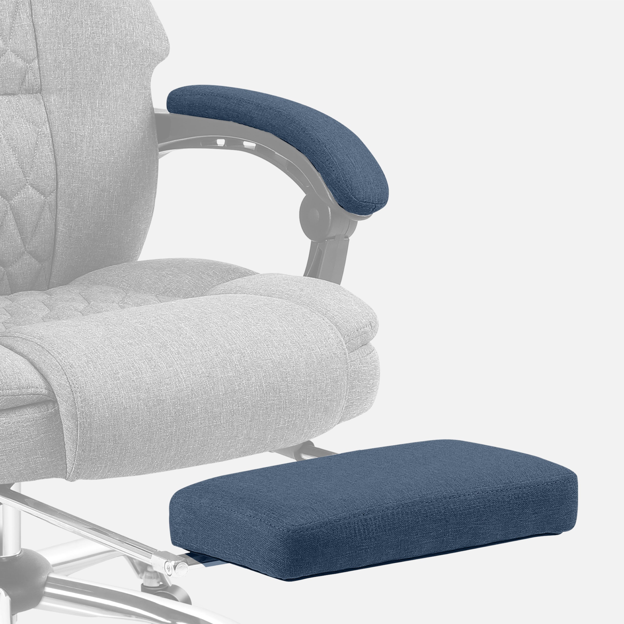 Poltrona da ufficio con funzione massaggio e poggiapiedi Mark Adler Boss 6.0 Grey
