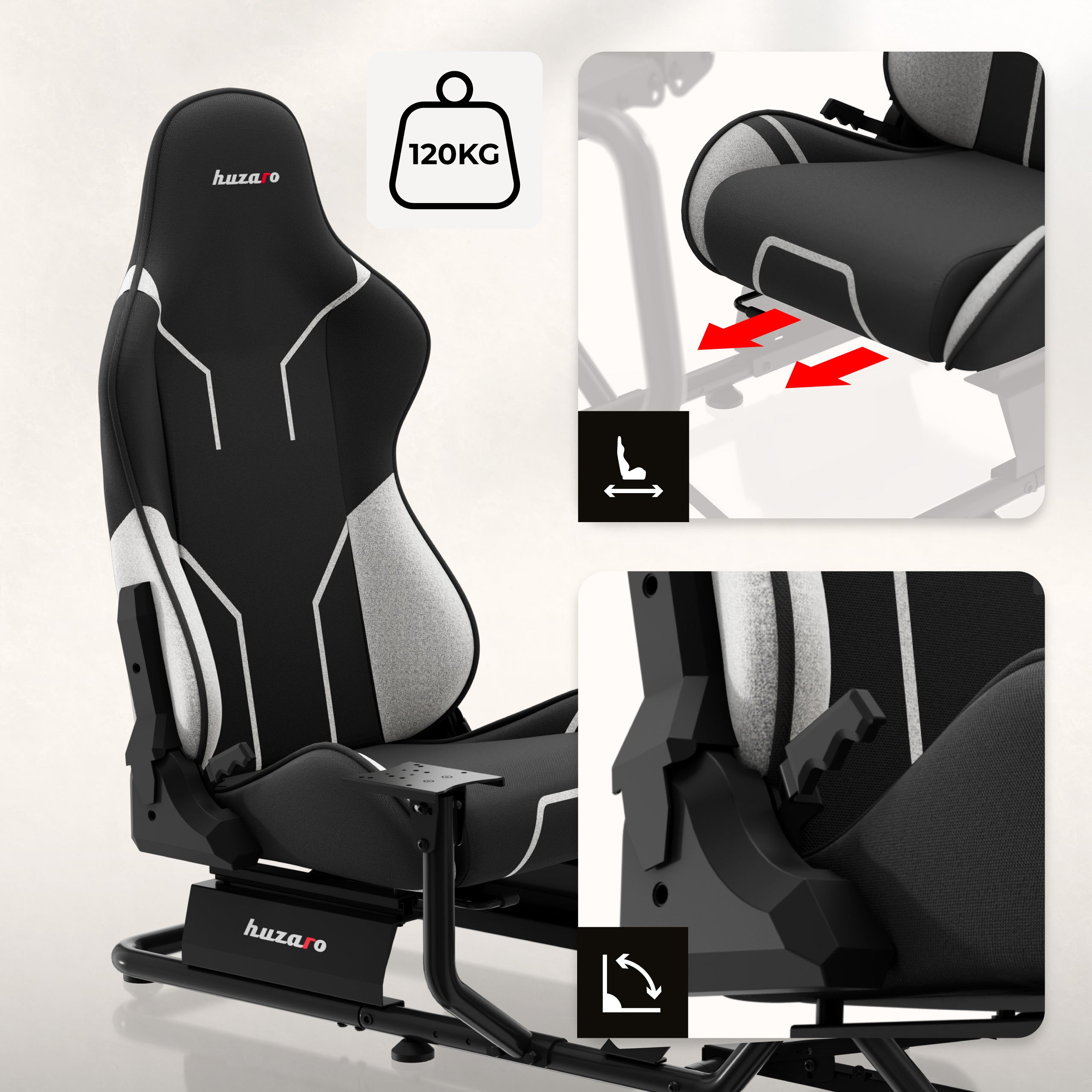Cabina di pilotaggio da gara Huzaro Speed 6.0 per sim racing