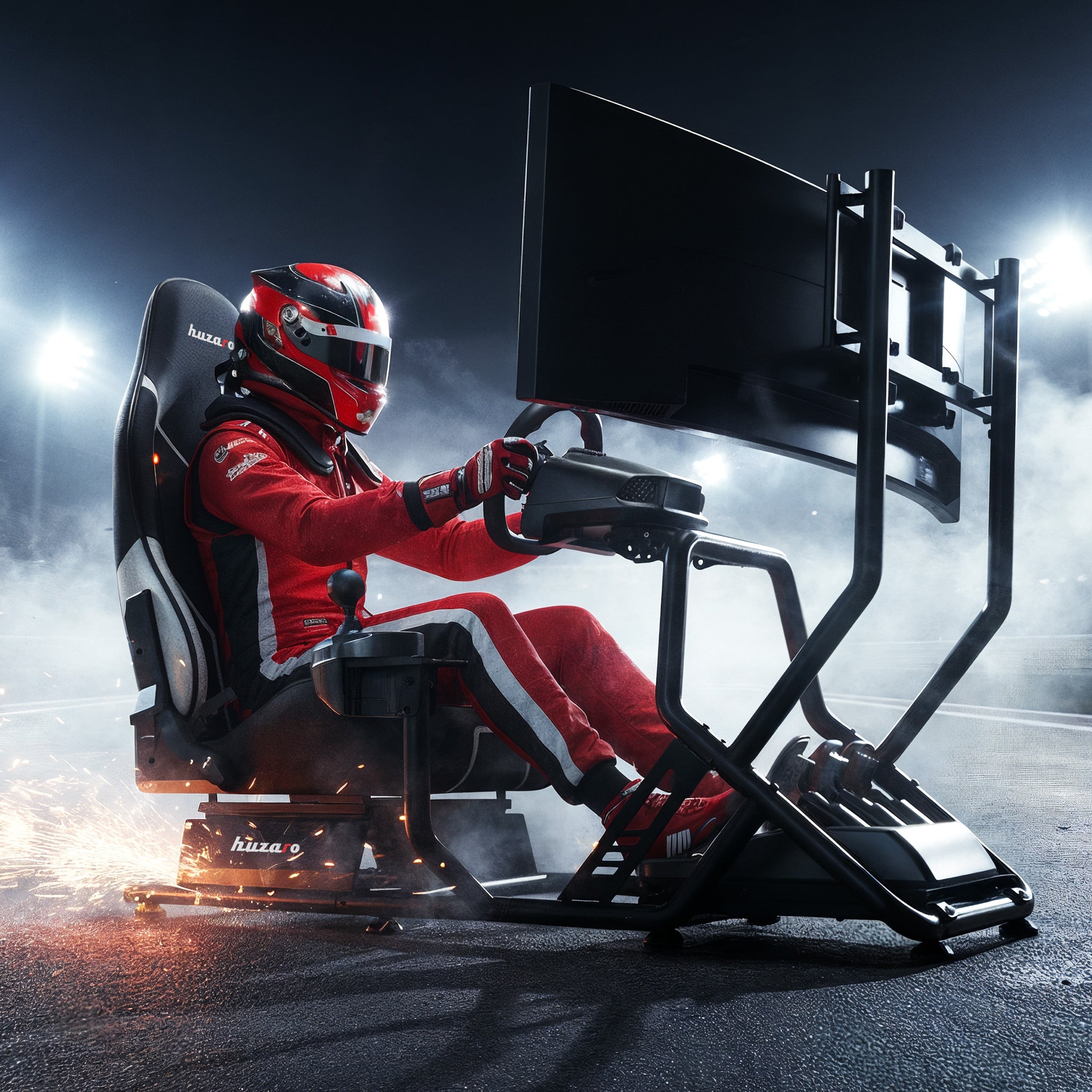 Cabina di pilotaggio da gara Huzaro Speed 6.0 per sim racing
