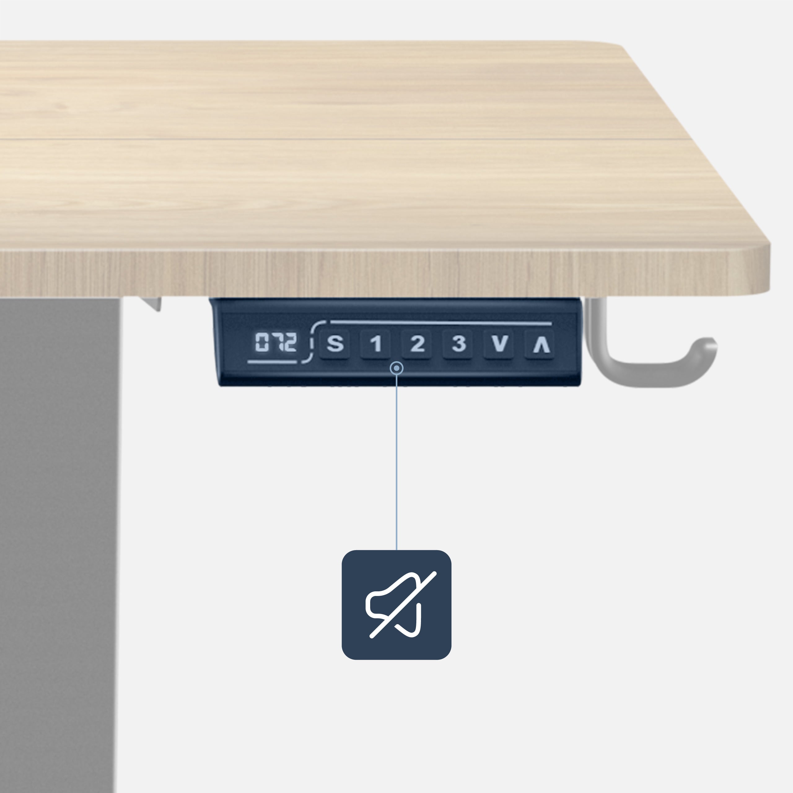 Scrivania regolabile elettricamente Mark Adler Leader 7.0 da 120 cm