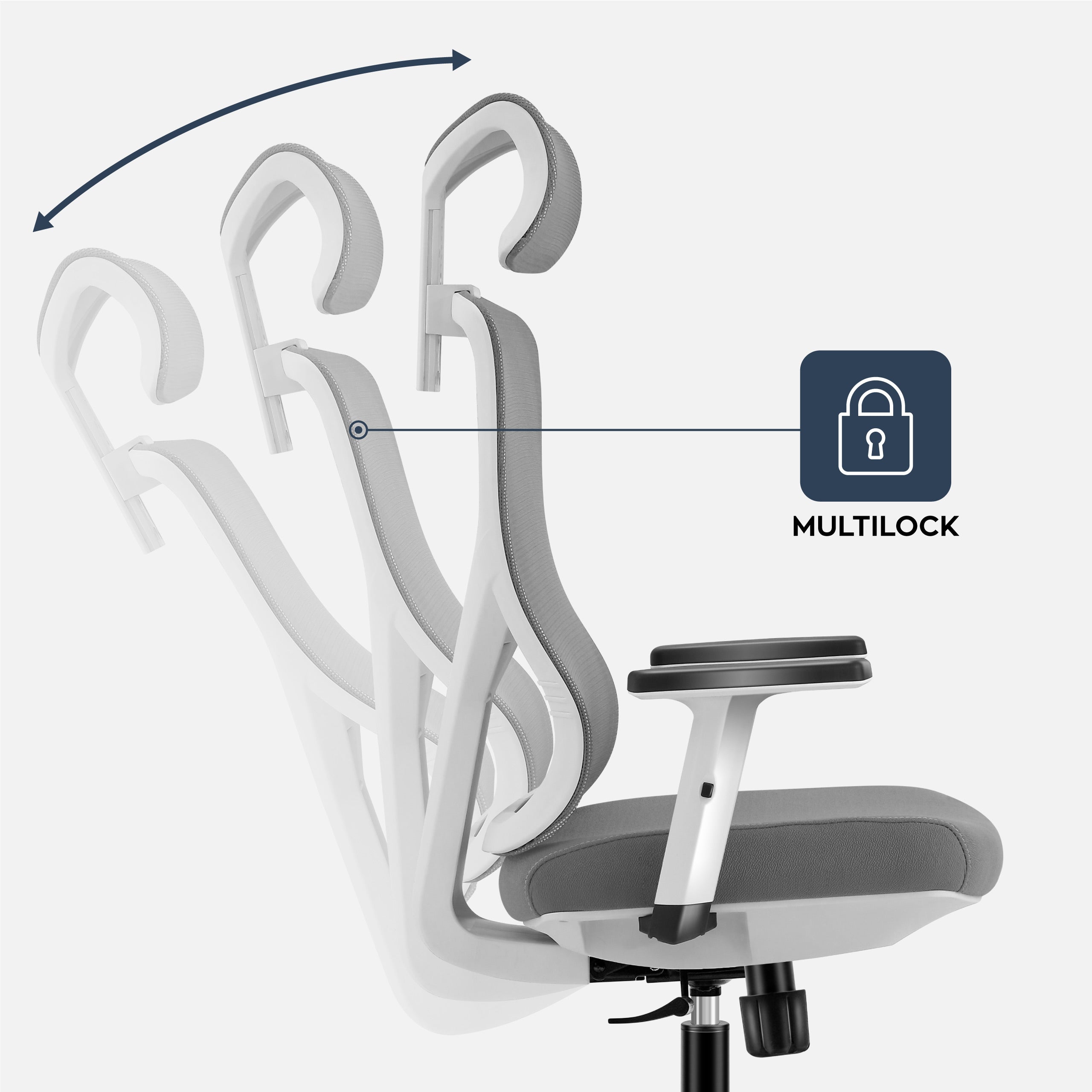 Poltrona ergonomica Mark Adler Manager 3.3 White