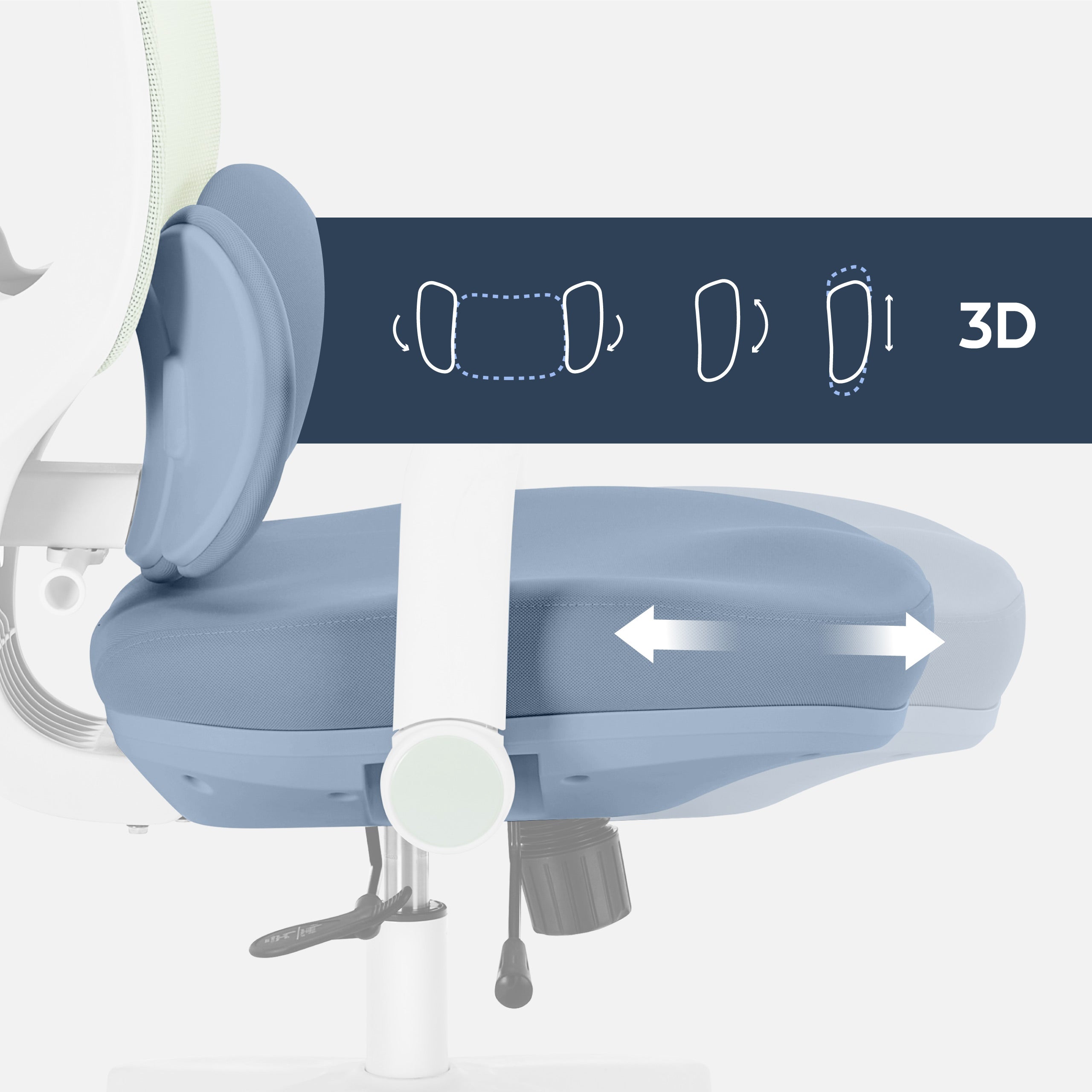 Poltrona ergonomica per bambini Mark Adler Junior 6.3 Green
