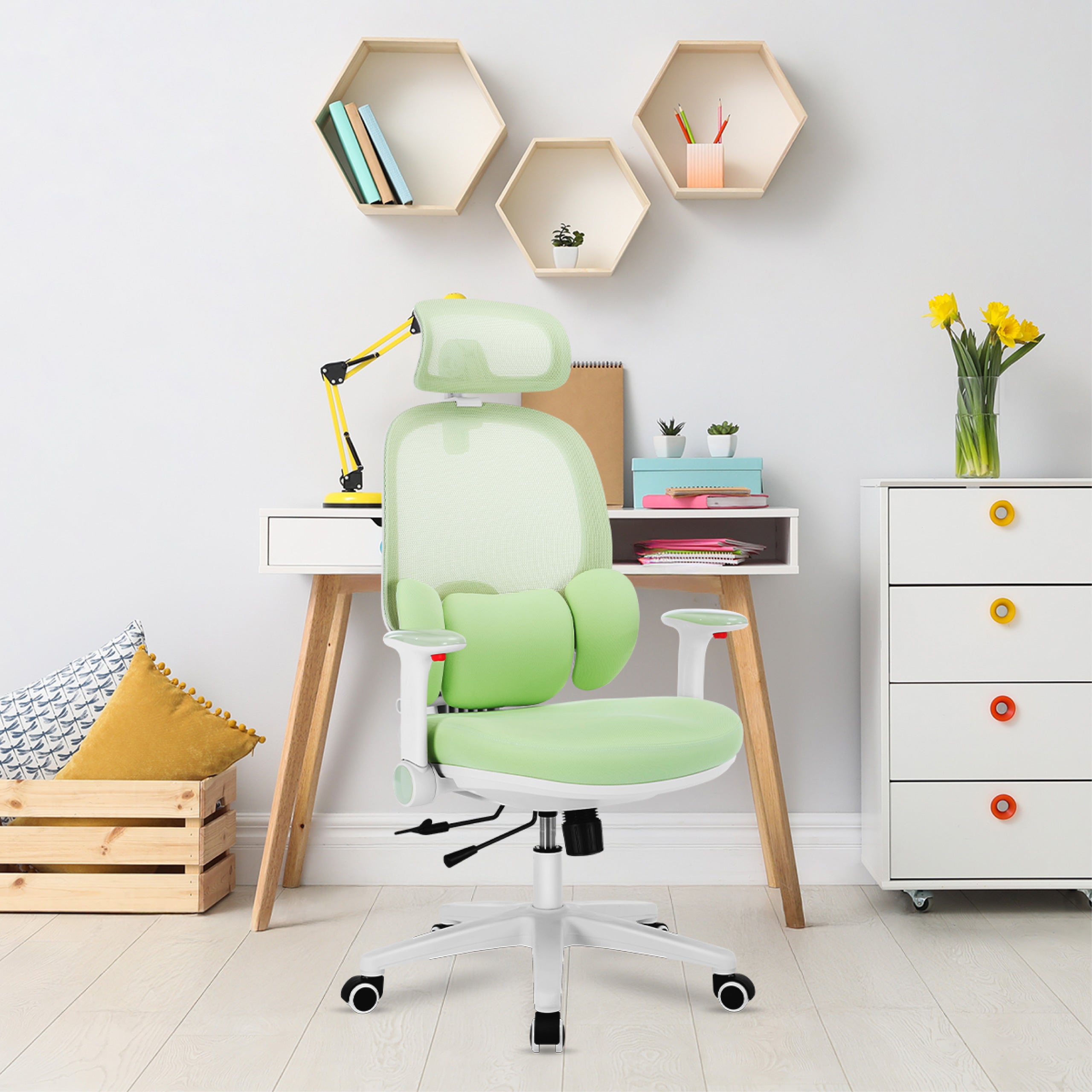 Poltrona ergonomica per bambini Mark Adler Junior 6.3 Green