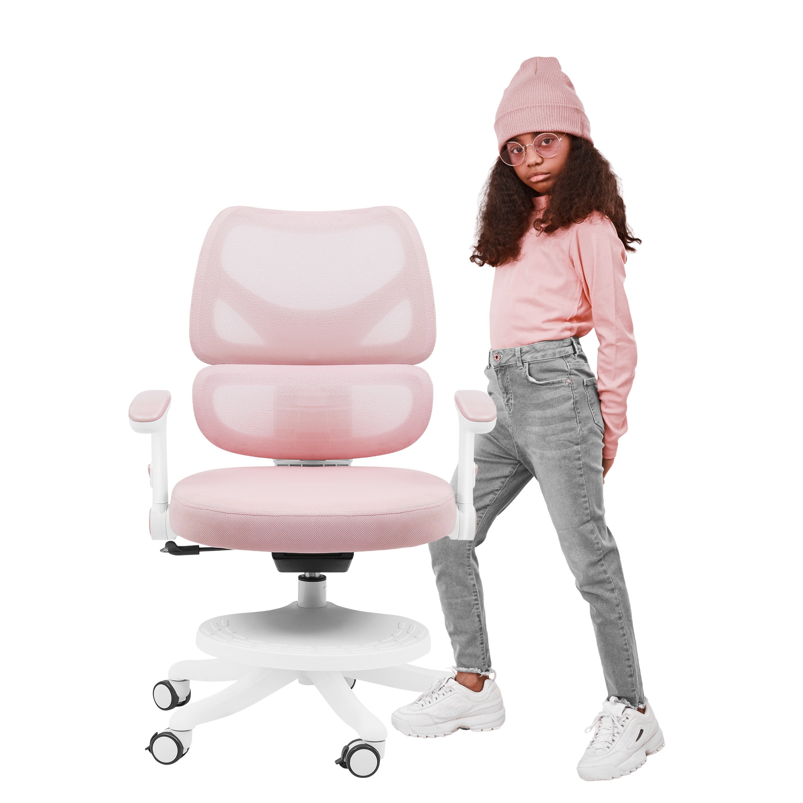 Poltrona girevole per bambini Mark Adler Junior 5.3 Pink
