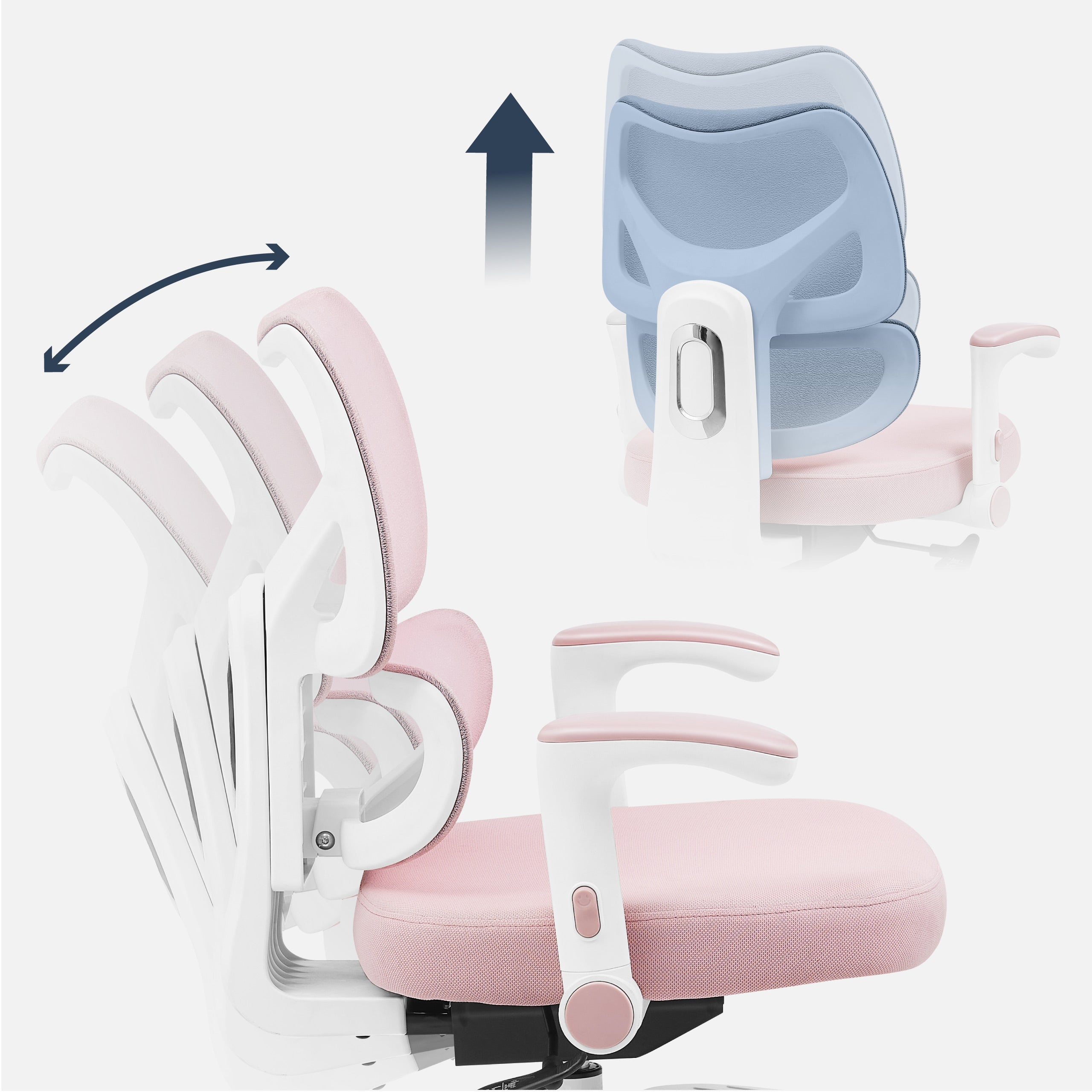 Poltrona girevole per bambini Mark Adler Junior 5.3 Pink