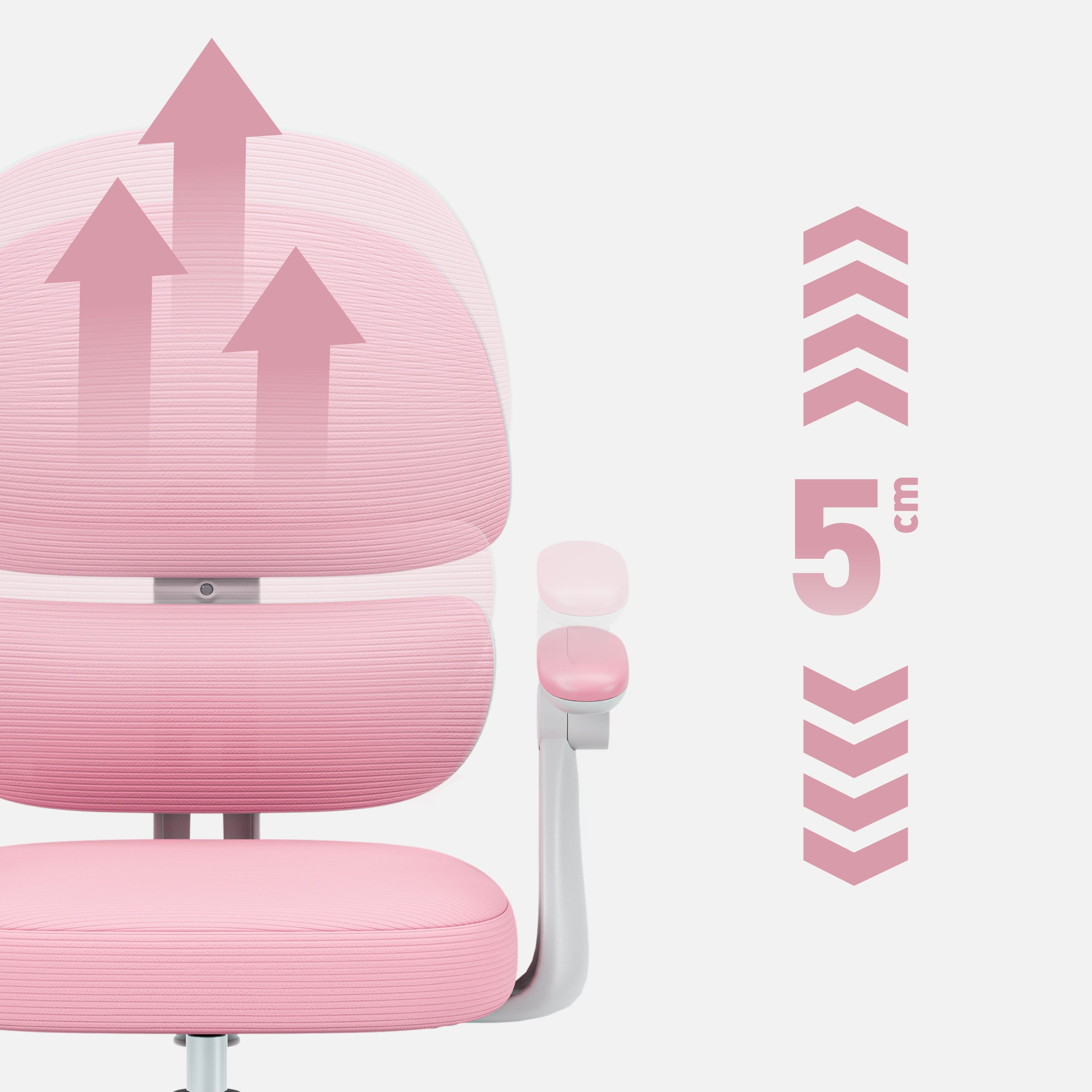 Poltrona ergonomica per bambini Mark Adler Junior 4.4 Pink