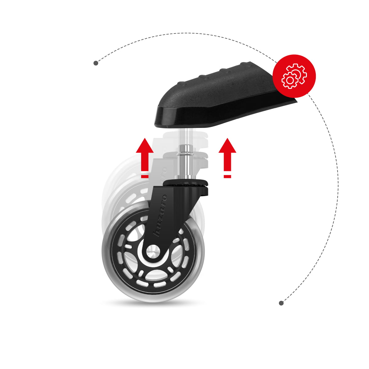Rotelle per poltrona Casters 2.0 Black