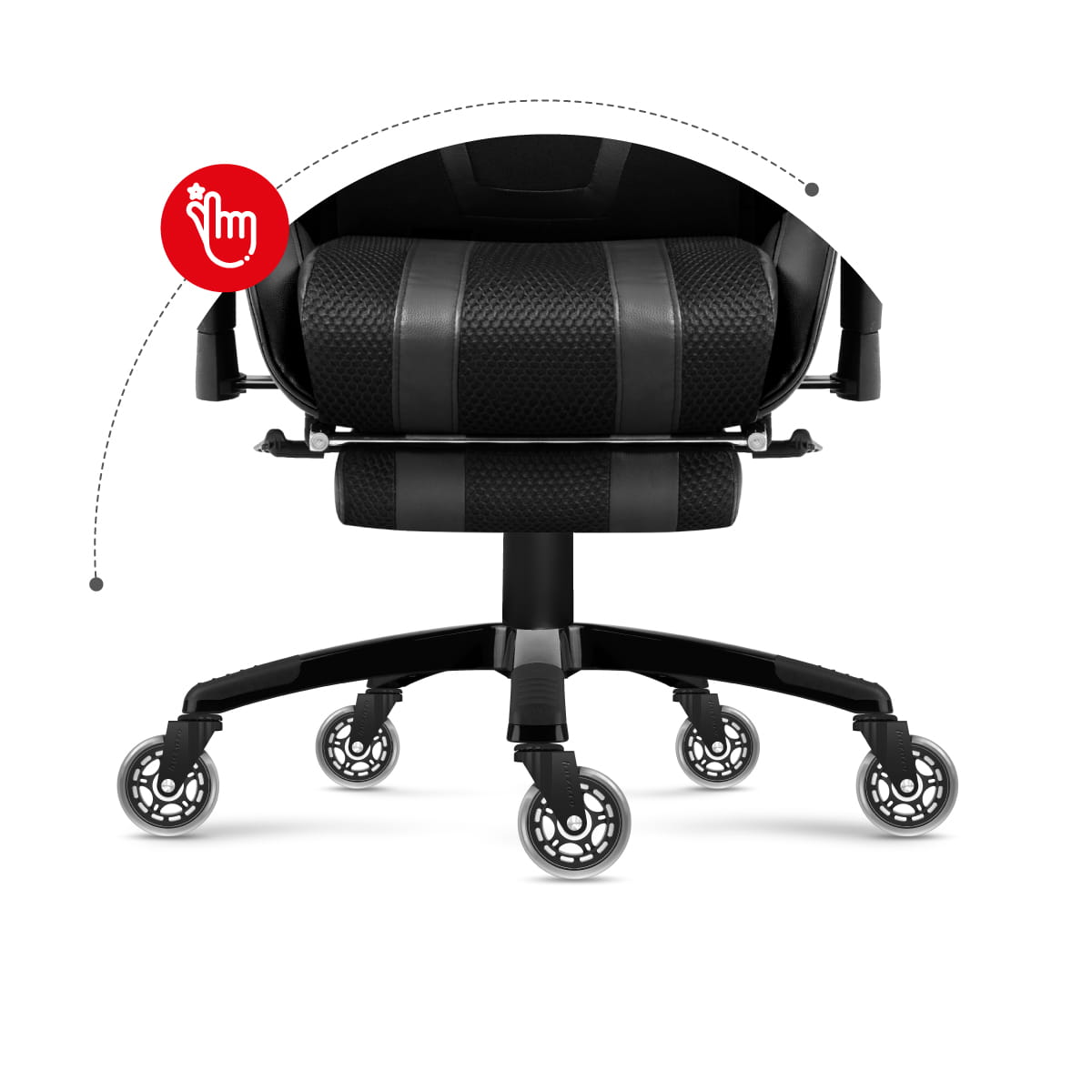 Rotelle per poltrona Casters 2.0 Black
