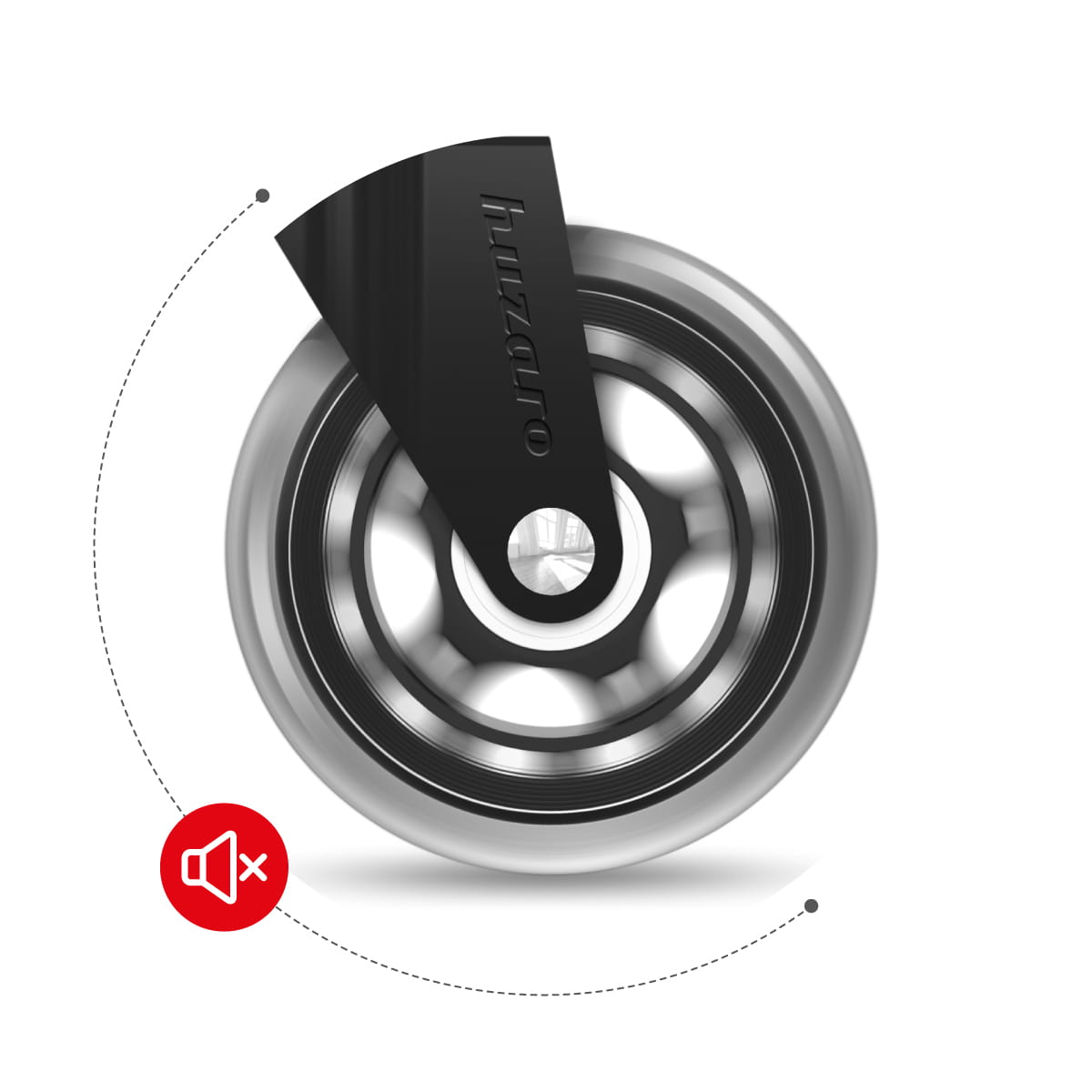Rotelle per poltrona Casters 2.0 Black