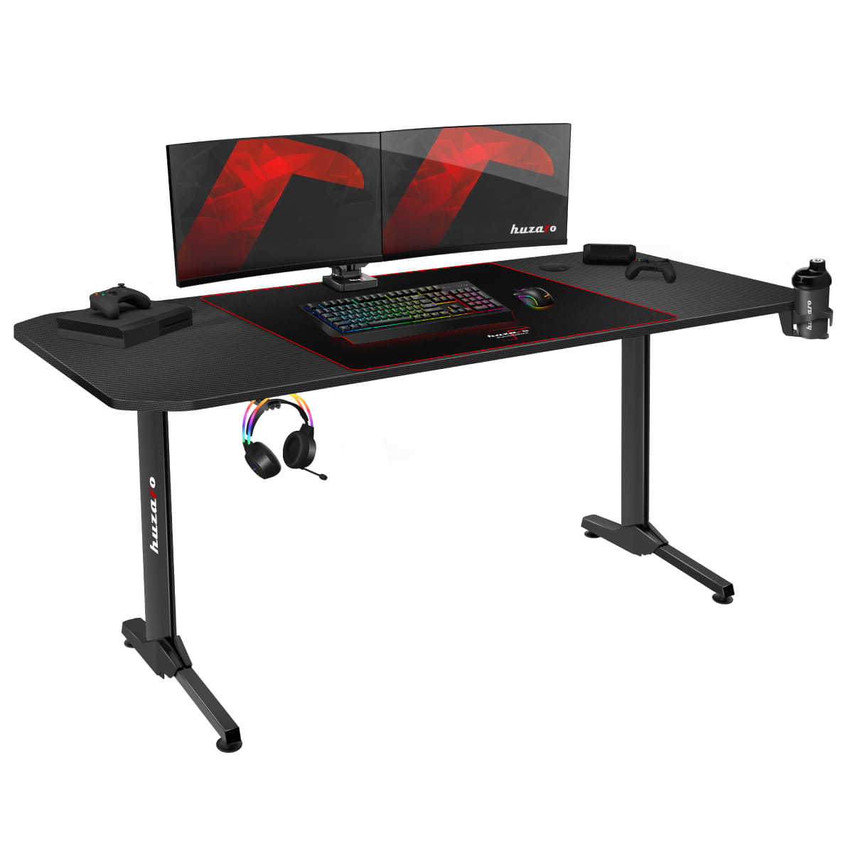 Scrivania da gaming Huzaro Hero 4.7 Black 160 cm