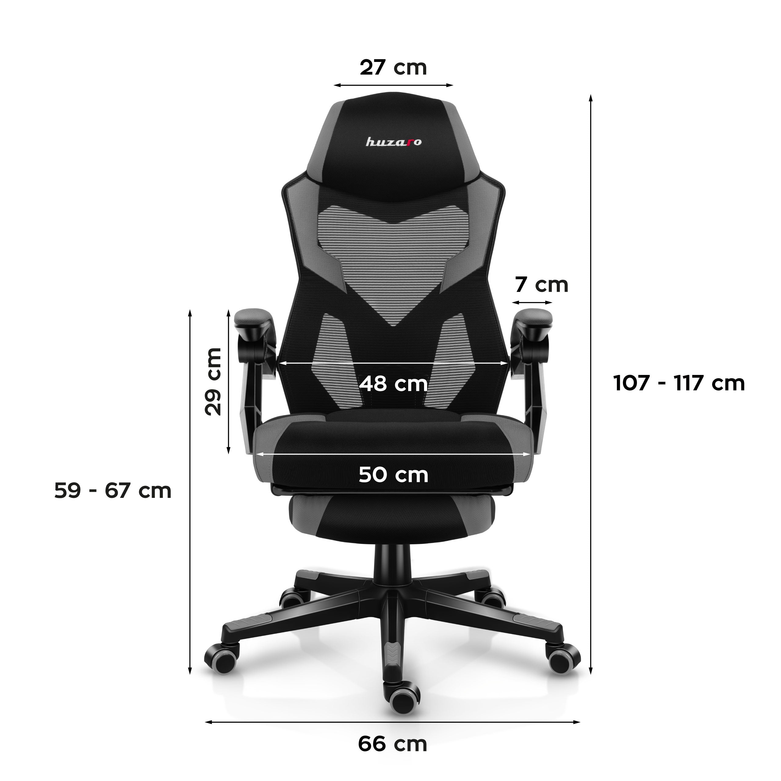 Poltrona da gaming Huzaro Combat 3.1 Grey