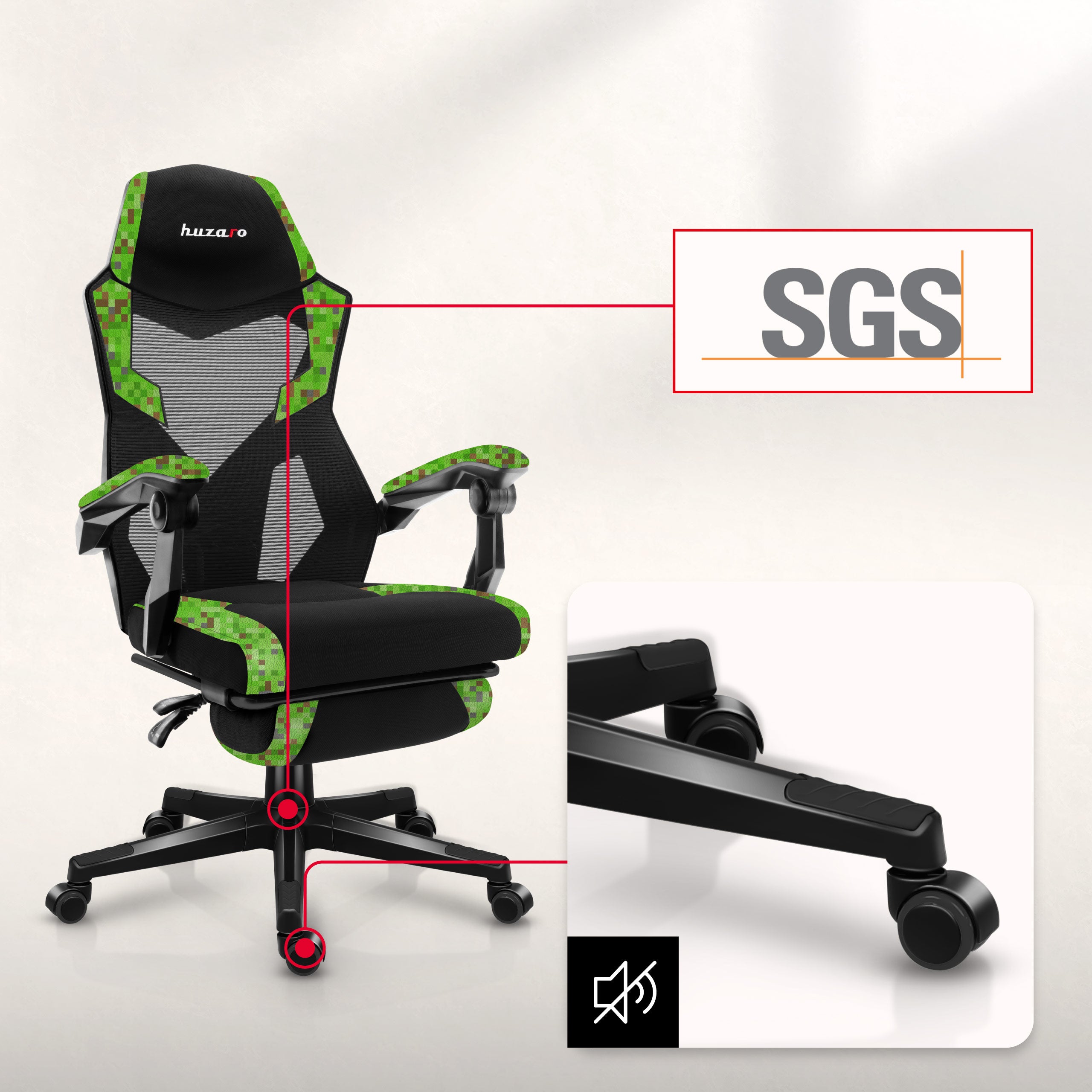 Poltrona da gaming Huzaro Combat 3.1 Pixel