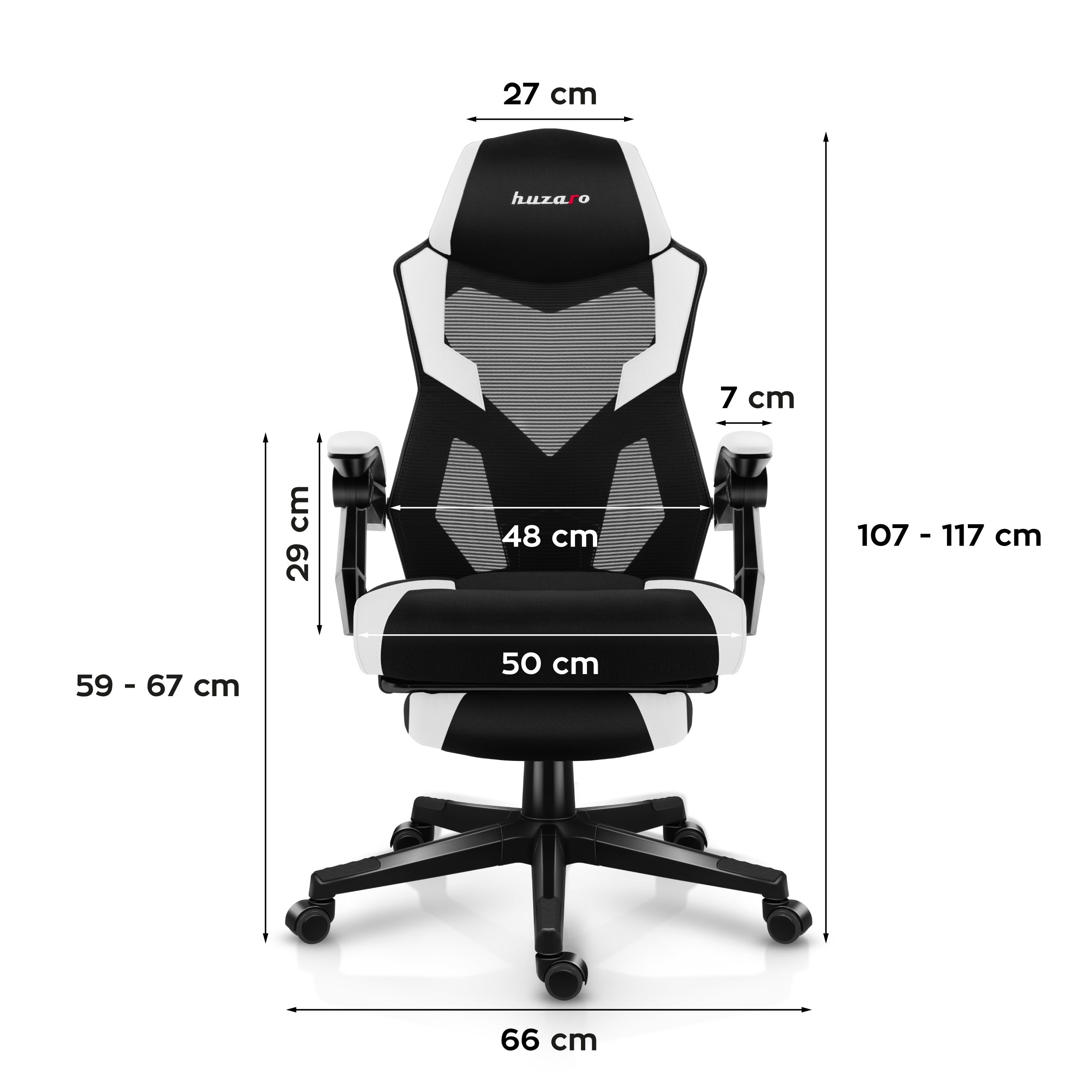Poltrona da gaming Huzaro Combat 3.1 White