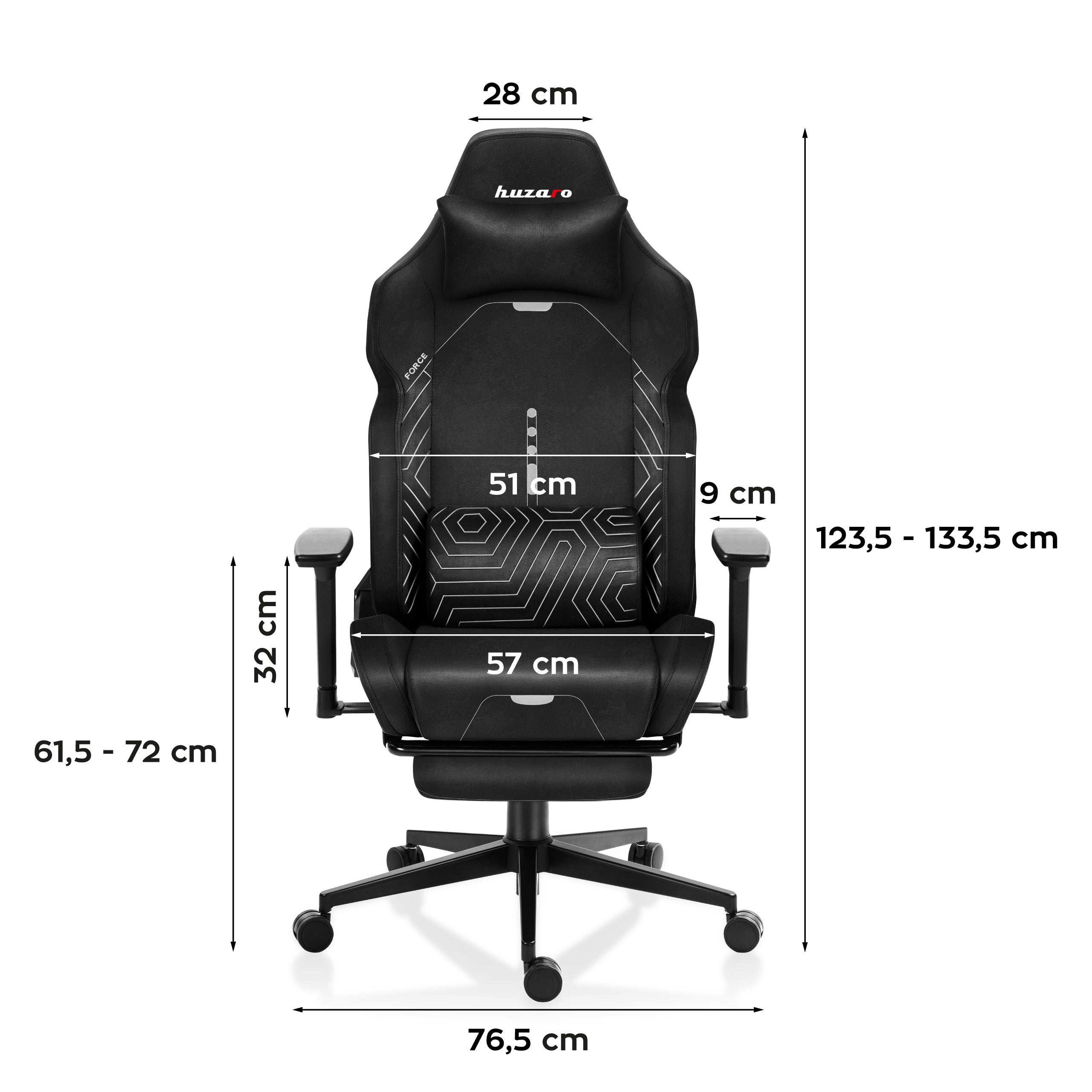 Poltrona da gaming HUZARO FORCE 8.1 Black