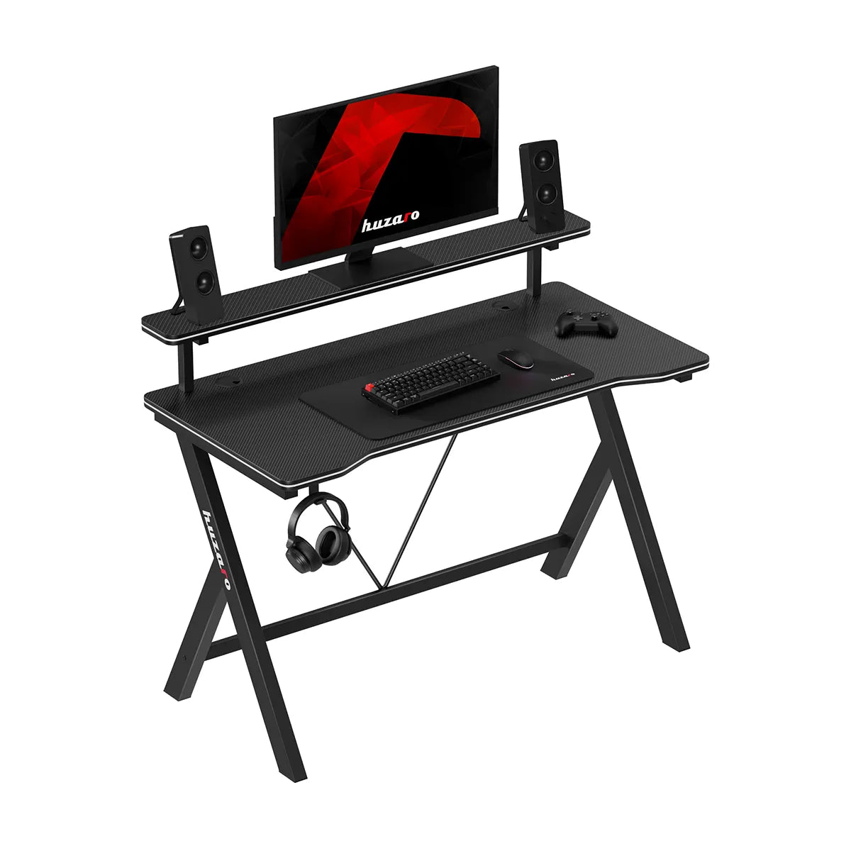 Scrivania da gaming da 120 cm Huzaro Hero 1.9 Black