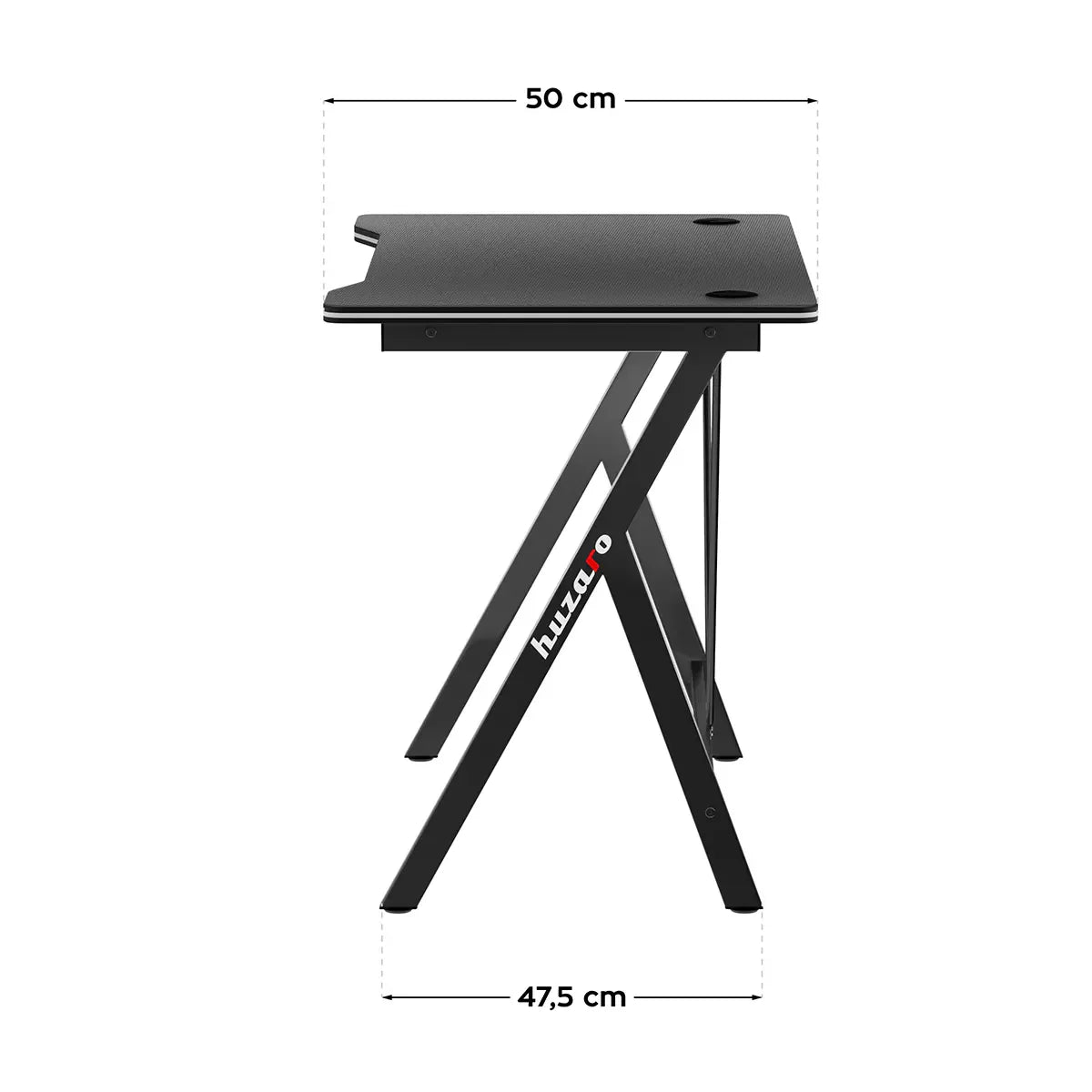 Scrivania da gaming Huzaro Hero 1.4 Black 100 cm