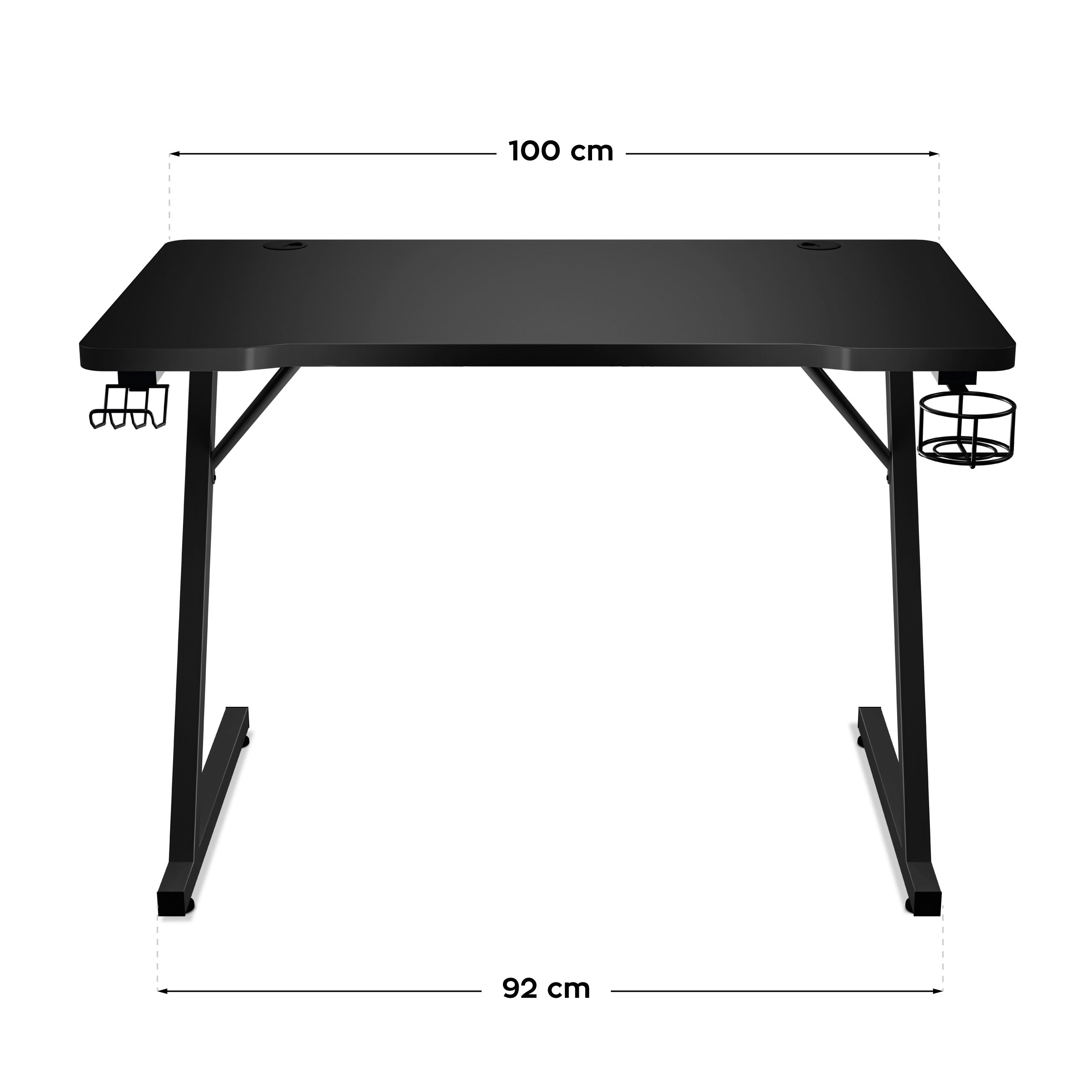 Scrivania da gaming Huzaro Hero 1.8 Black 100 cm