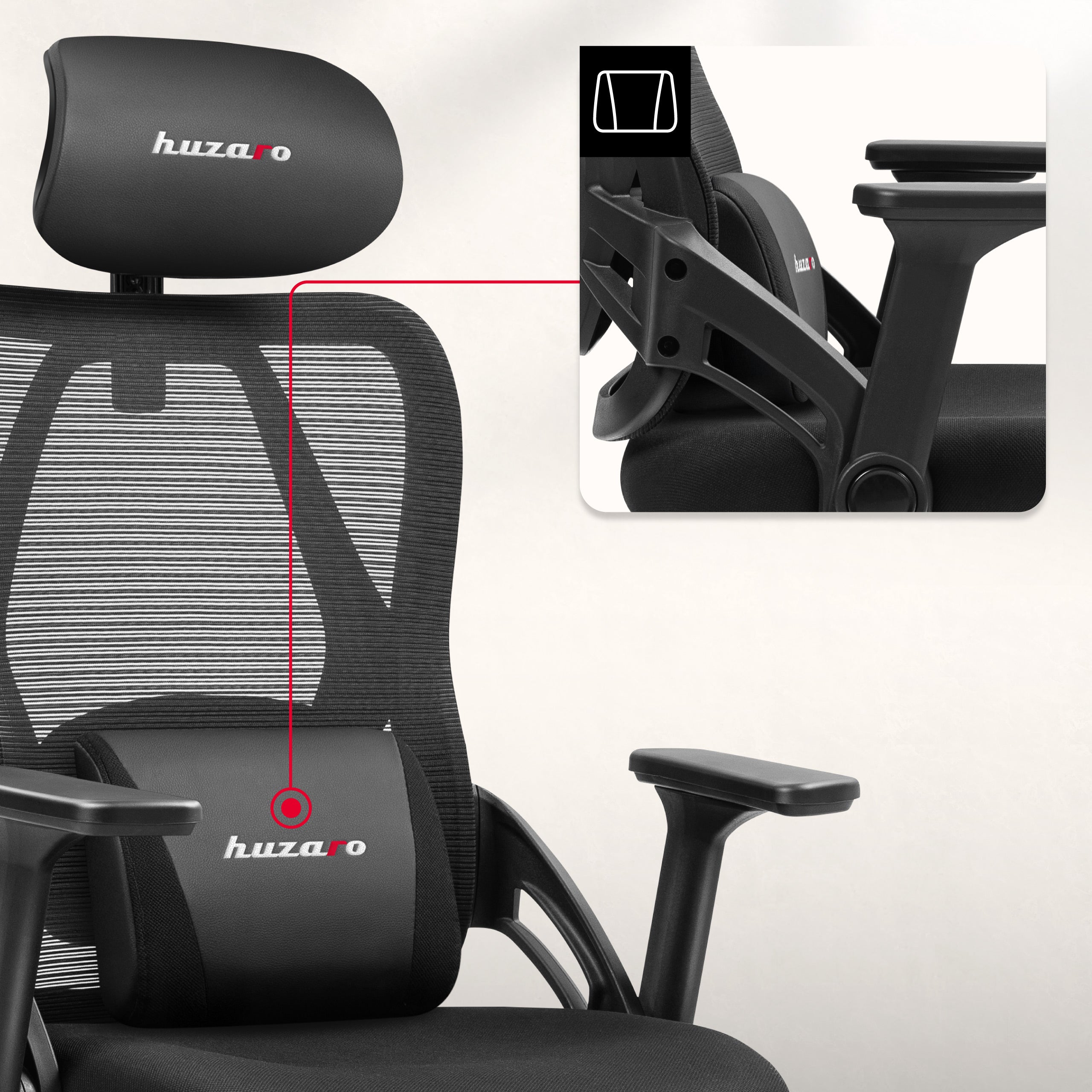 Poltrona da gaming Huzaro Combat 2.7 Black