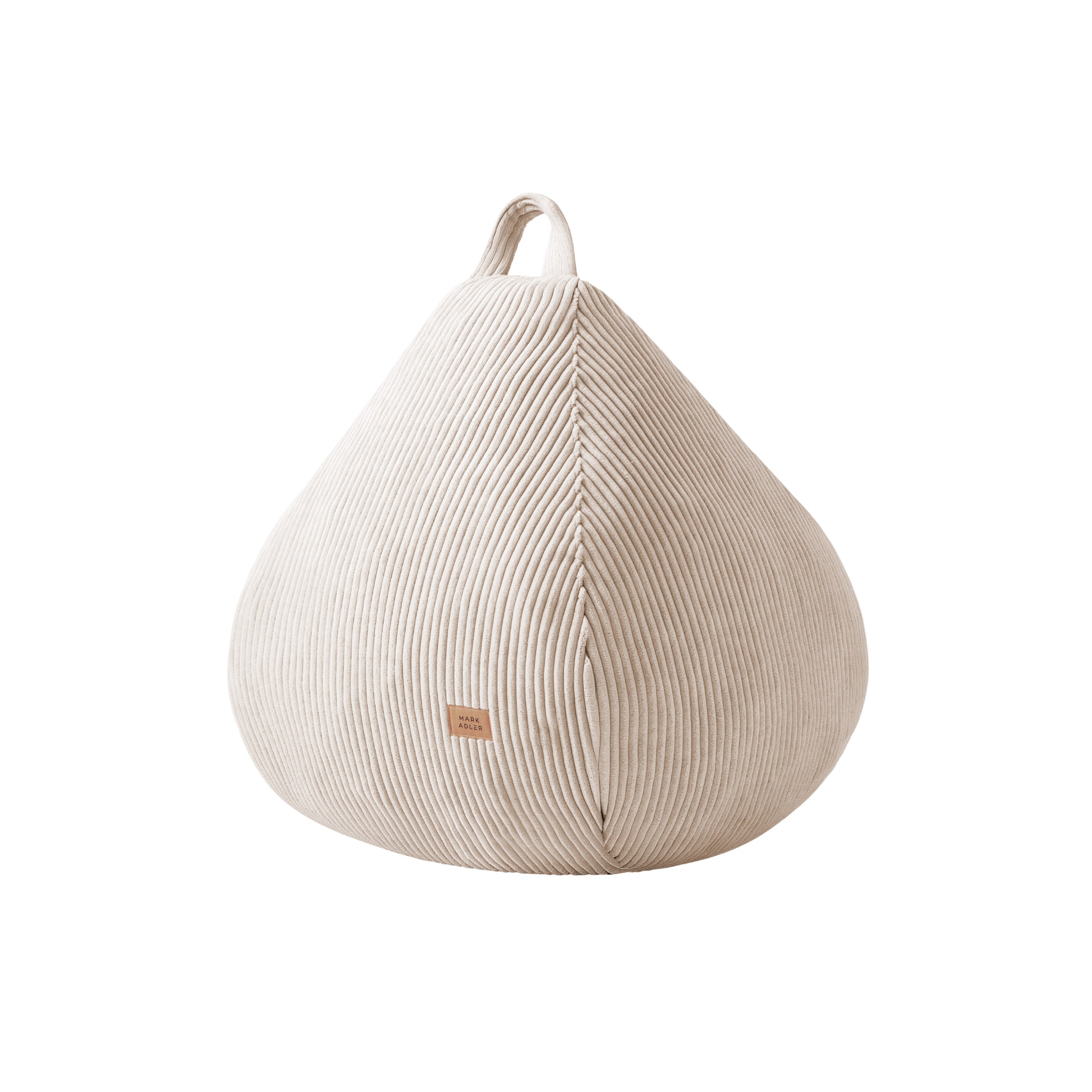 Pouf a sacco in velluto a coste beige Mark Adler Comfy 1.0 Beige