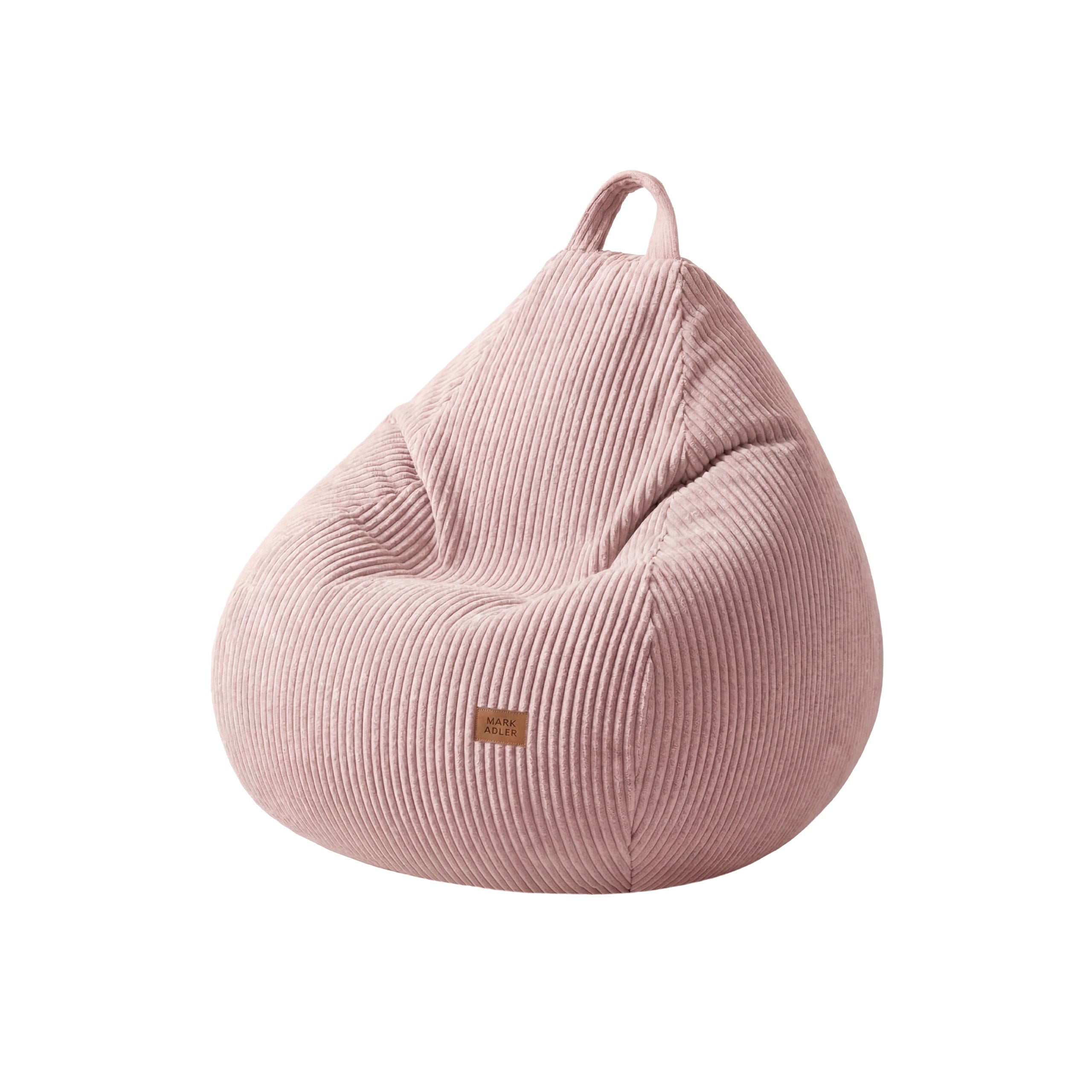 Pouf a sacco in velluto a coste rosa Mark Adler Comfy 1.0 Pink