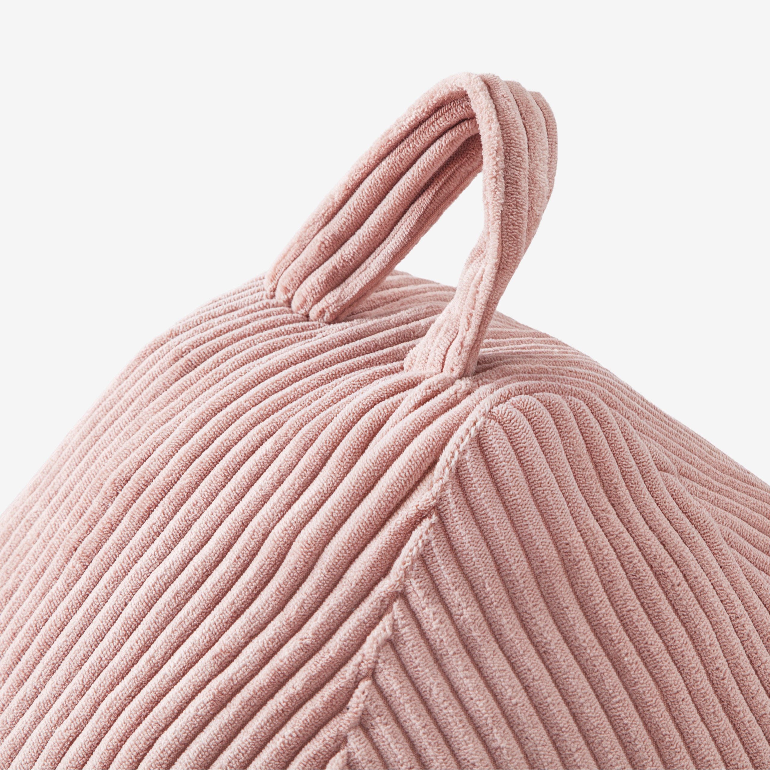 Pouf a sacco in velluto a coste rosa Mark Adler Comfy 1.0 Pink
