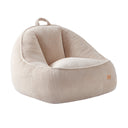 Poltrona-pouf con schienale in velluto a coste Mark Adler Comfy 4.0 Beige