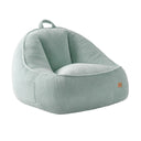 Poltrona-pouf con schienale in velluto a coste Mark Adler Comfy 4.0 Sage