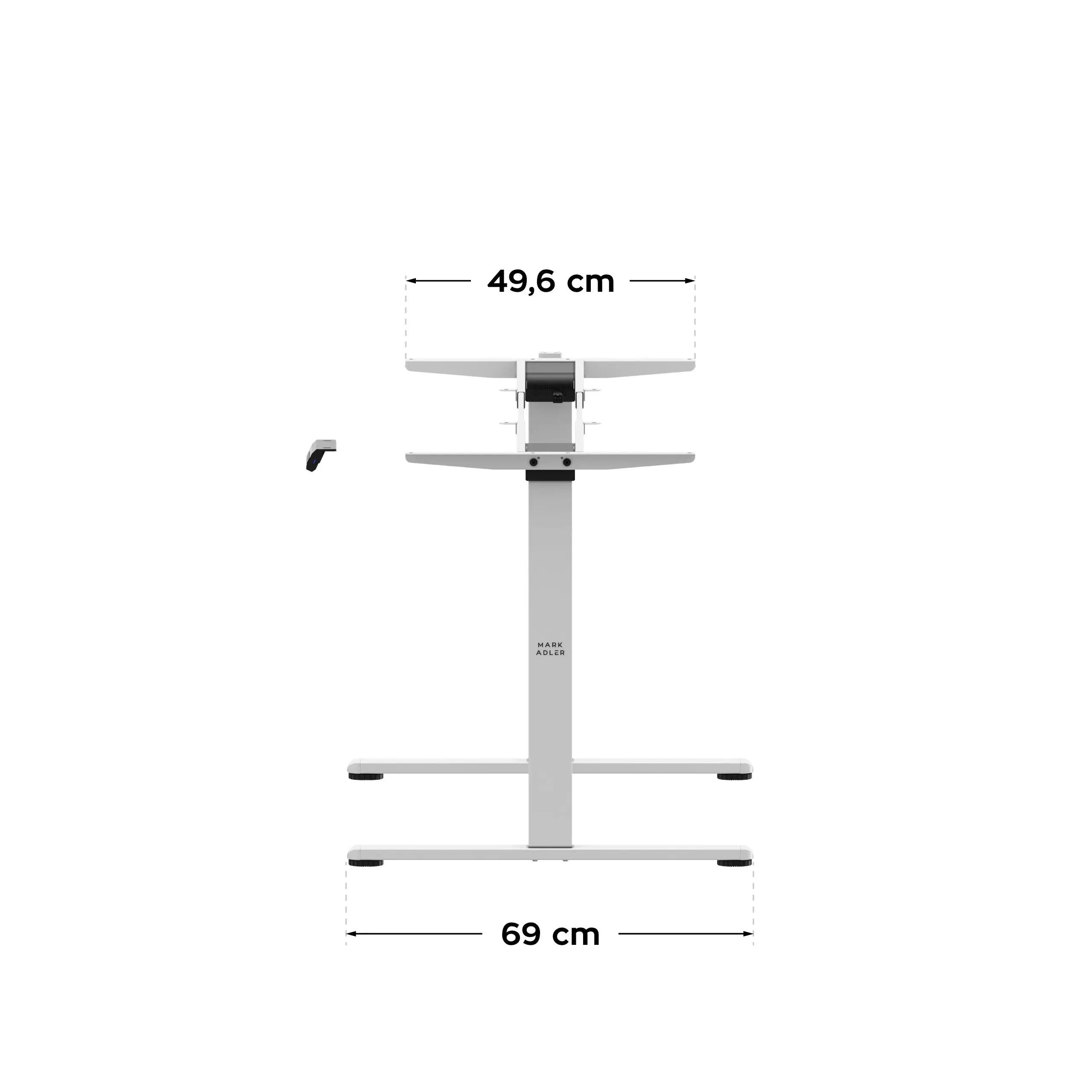 Scrivania elettrica a due motori Mark Adler Xeno 4.5 White