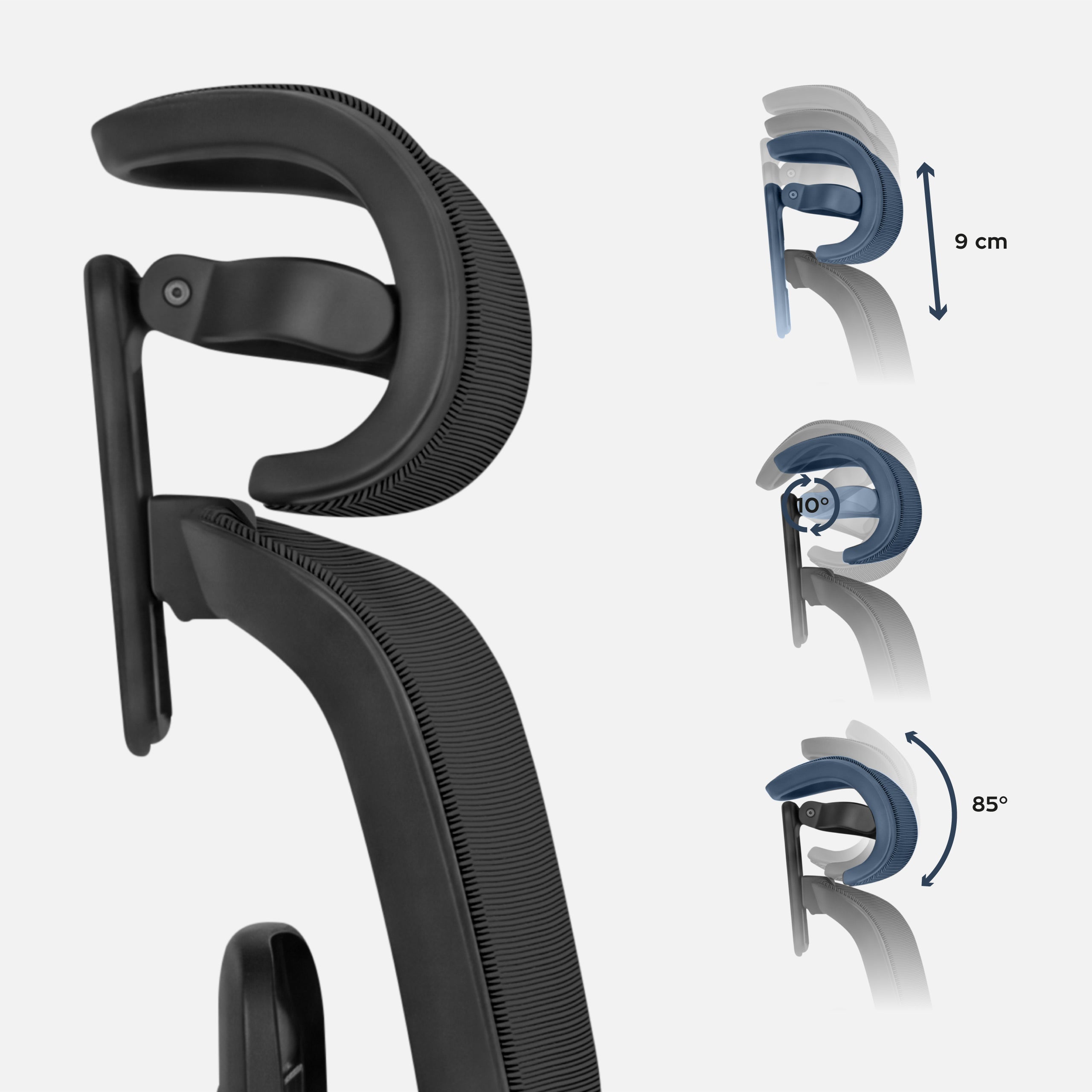 Poltrona ergonomica con poggiapiedi Mark Adler Expert 9.3 Black
