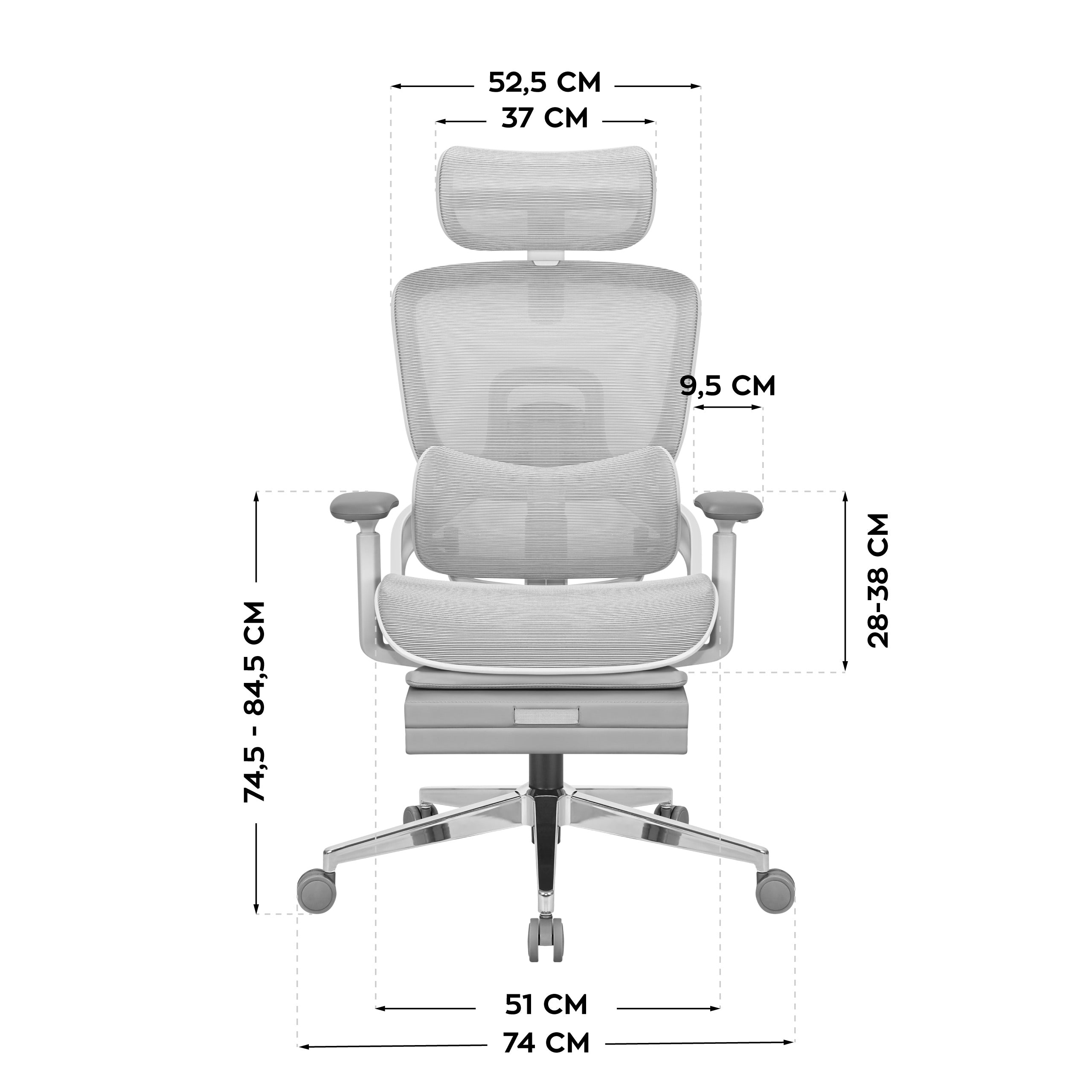 Poltrona ergonomica Mark Adler Expert 9.3 Grey