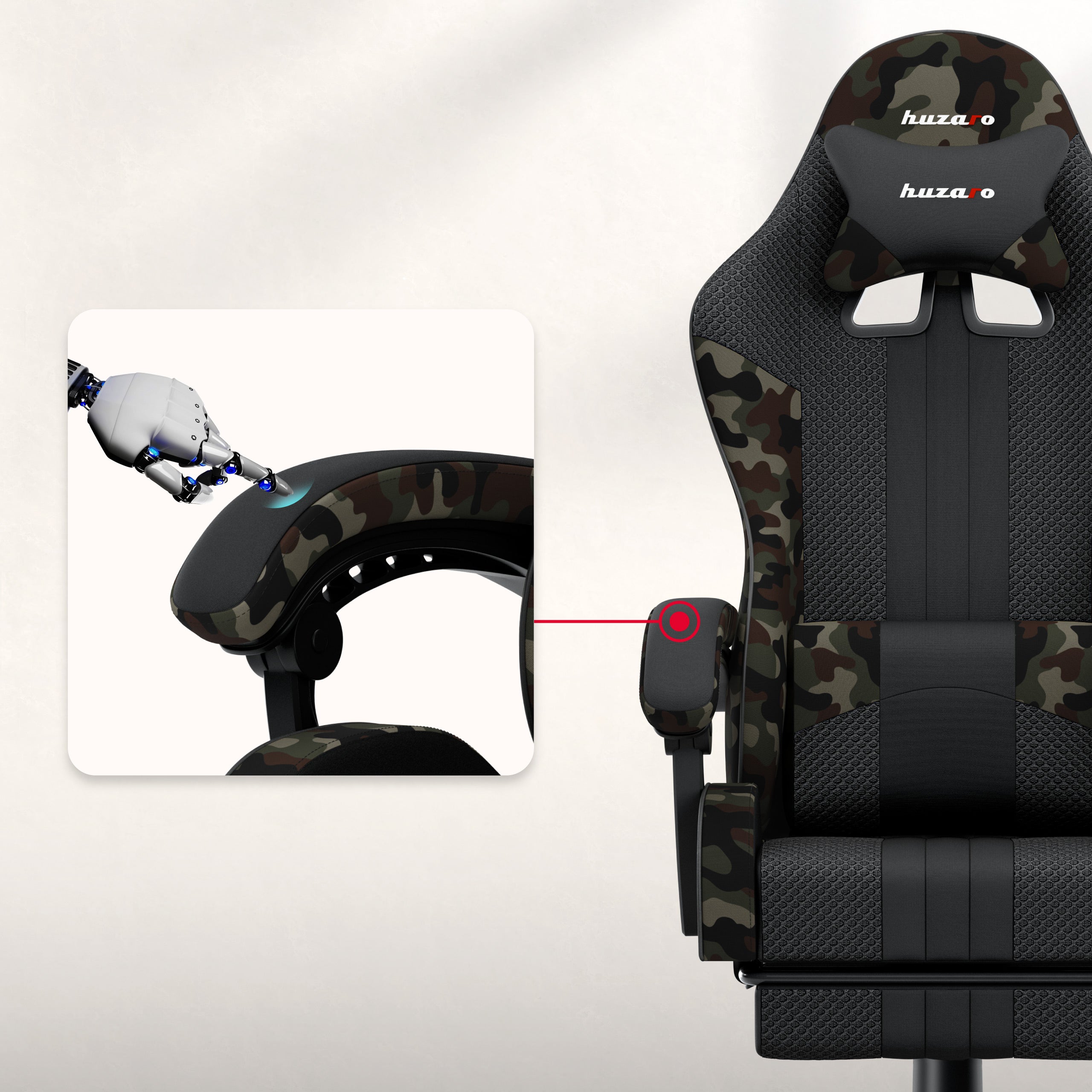 Poltrona da gaming Huzaro Force 4.7 Camo Mesh