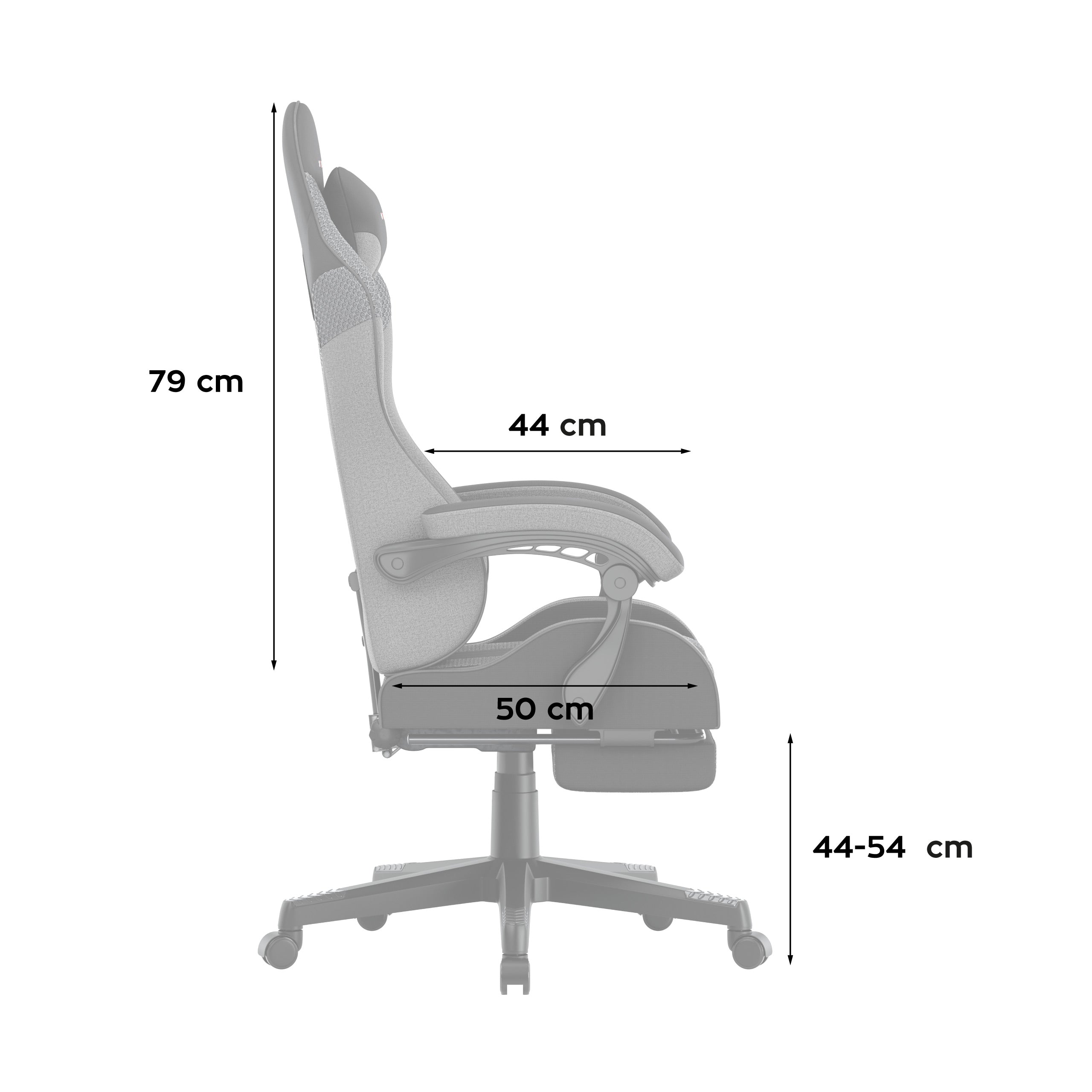 Poltrona da gaming Huzaro Force 4.7 Grey Mesh