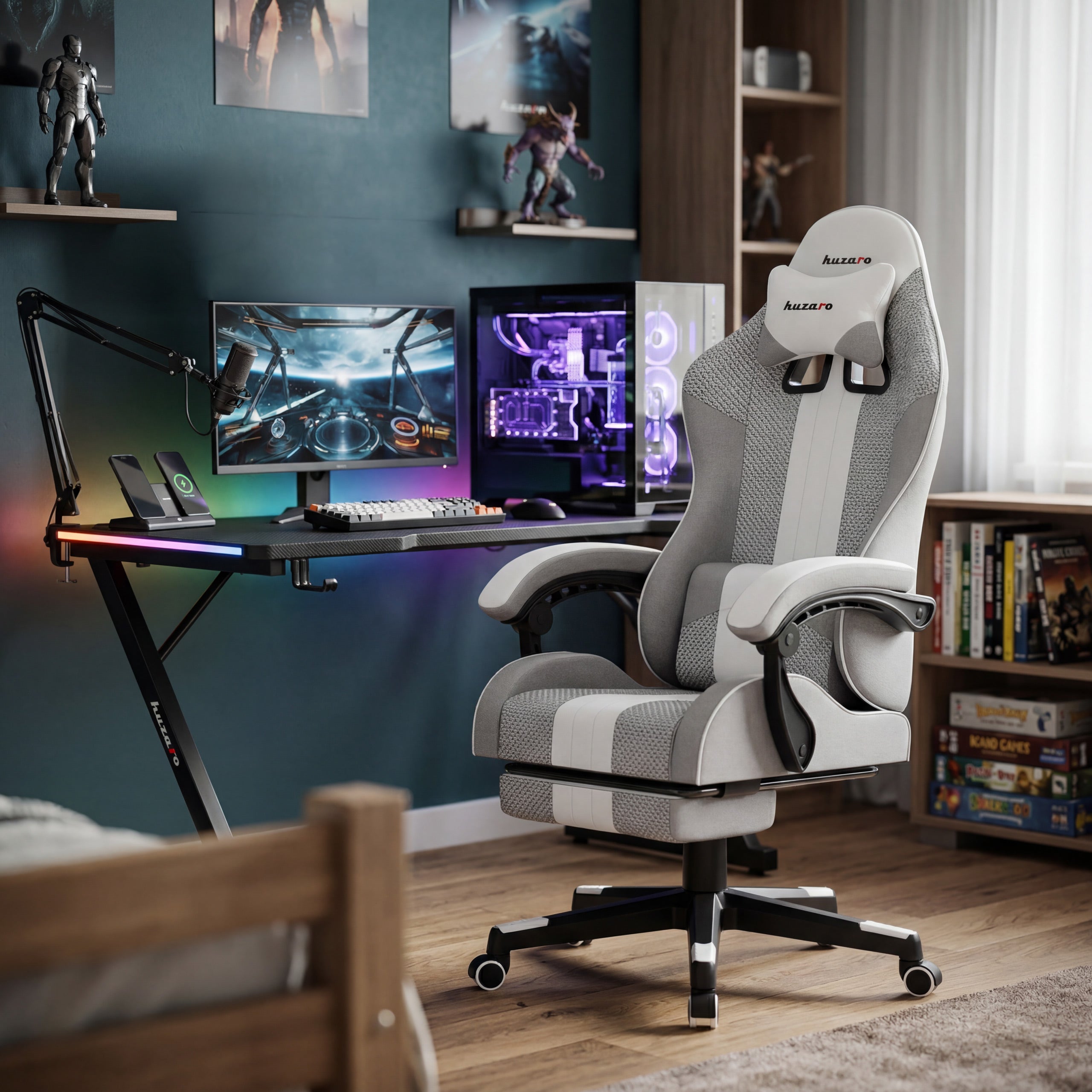Poltrona da gaming HUZARO Force 4.7 White Mesh