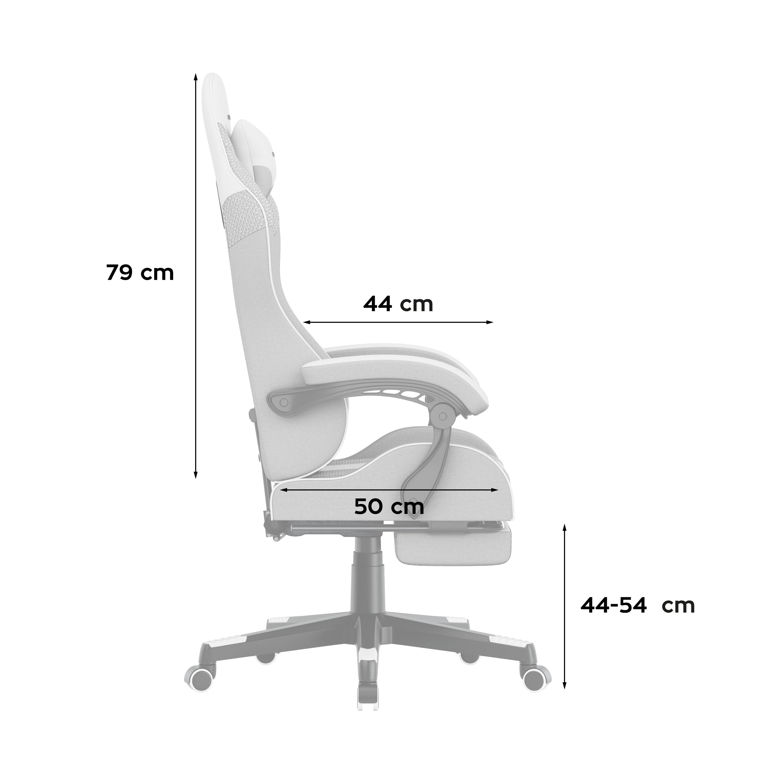 Poltrona da gaming HUZARO Force 4.7 White Mesh