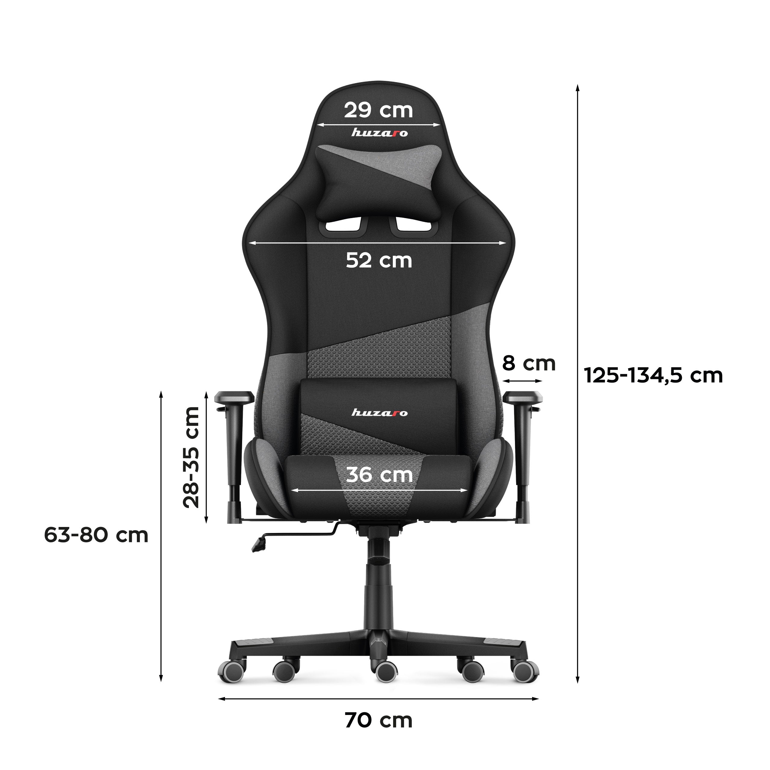 Poltrona da gaming HUZARO FORCE 6.2  Grey Mesh