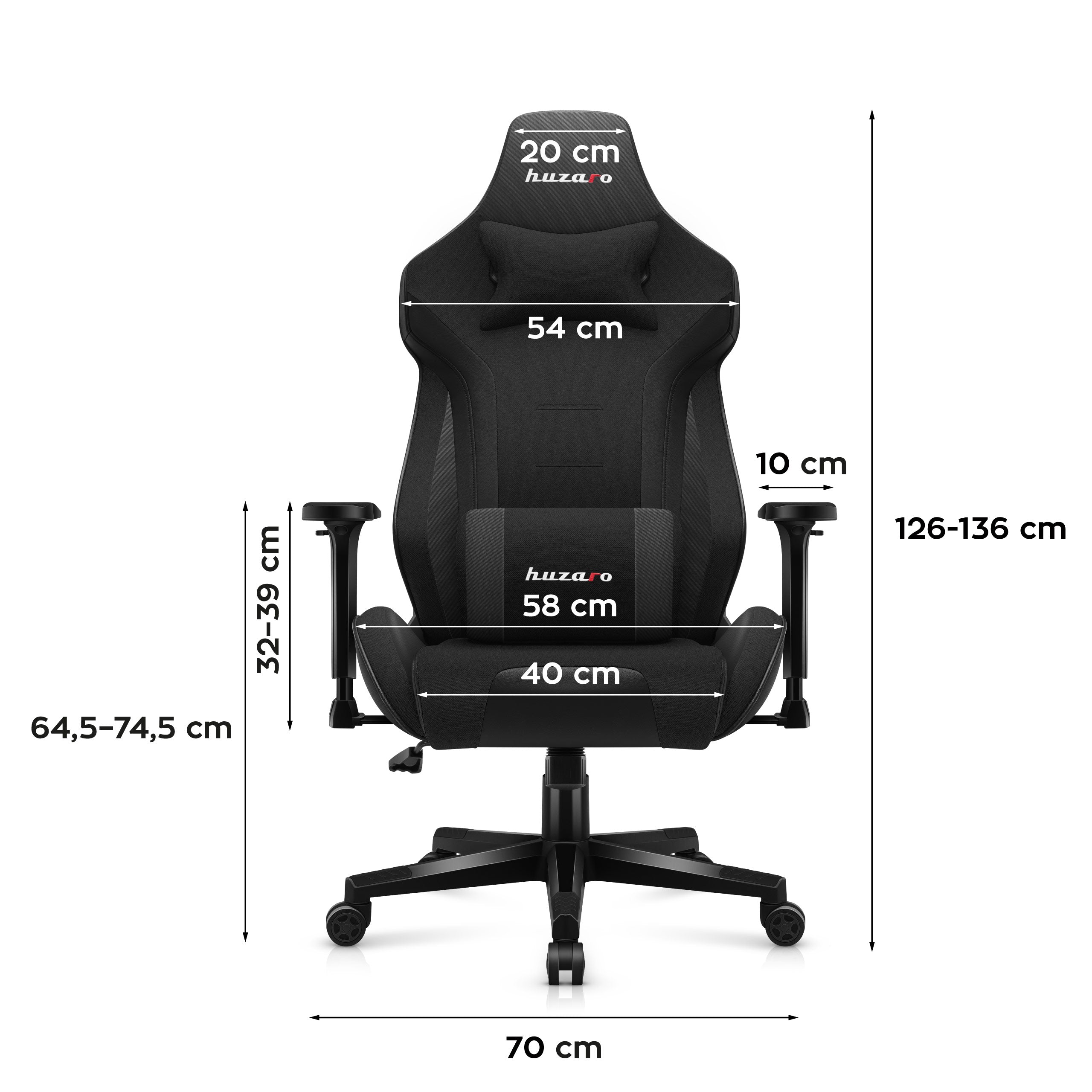Poltrona da gaming HUZARO FORCE 7.6 Black