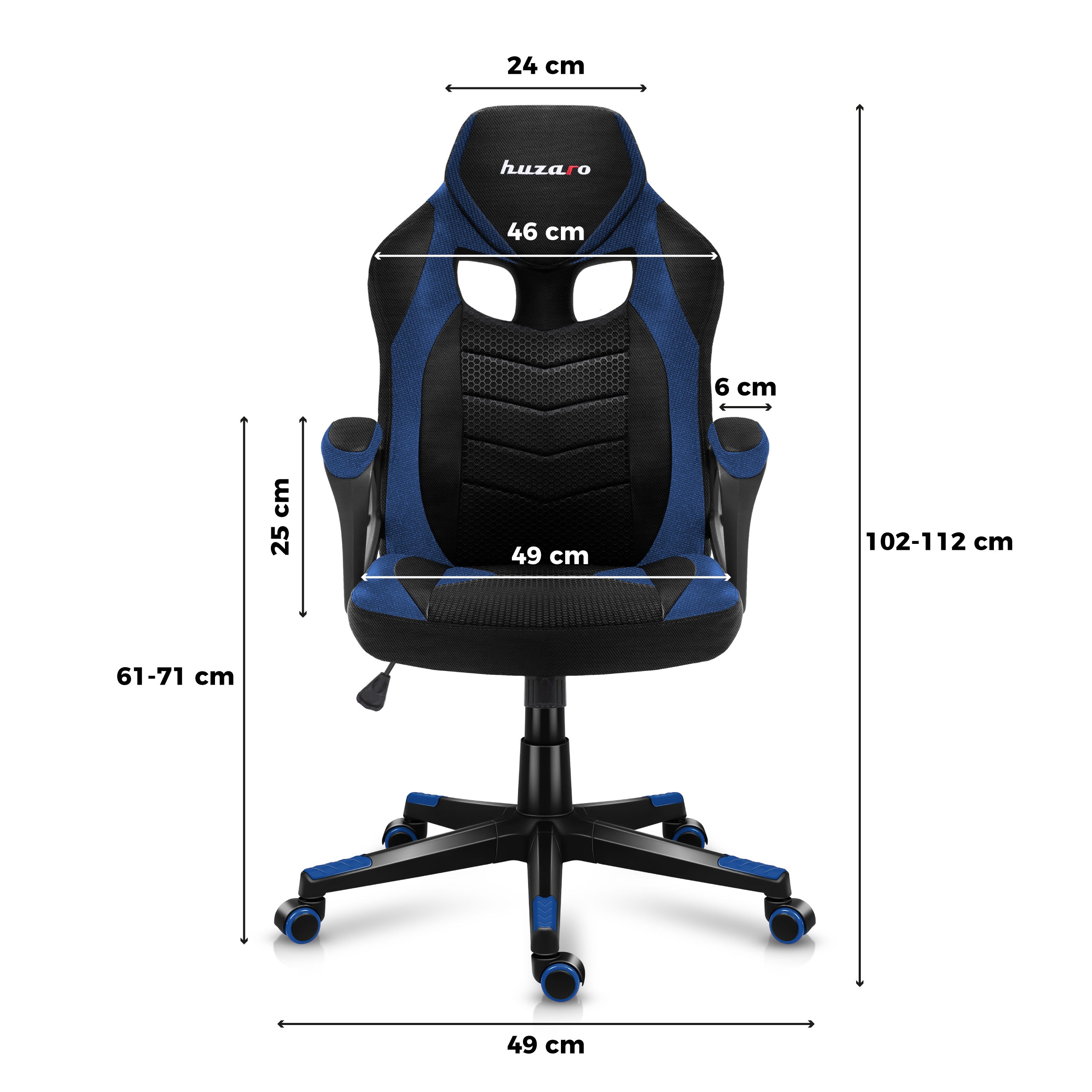Poltrona da gaming HUZARO FORCE 2.5 Blue Mesh