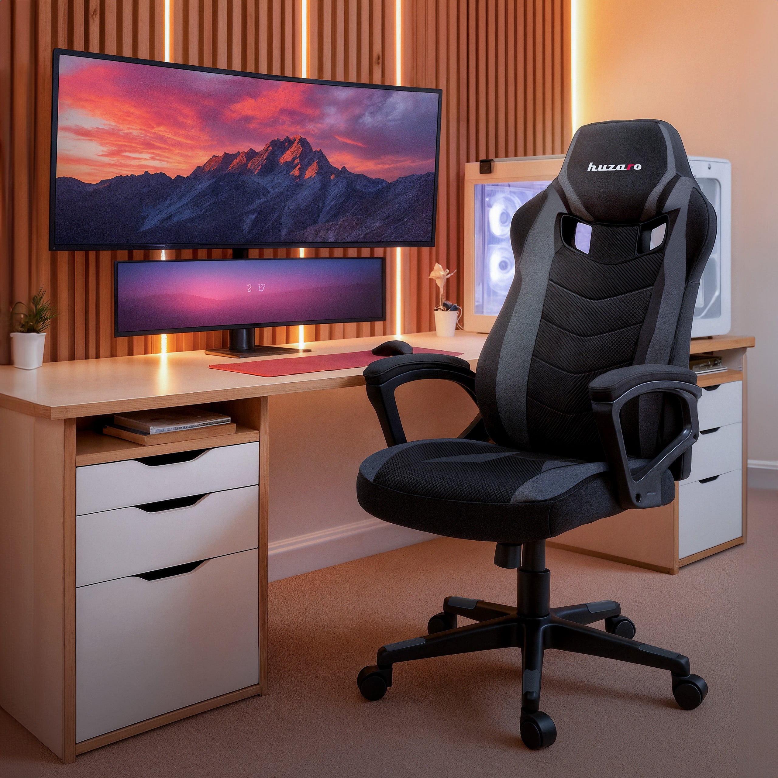 Poltrona da gaming Huzaro FORCE 2.5 Grey Mesh