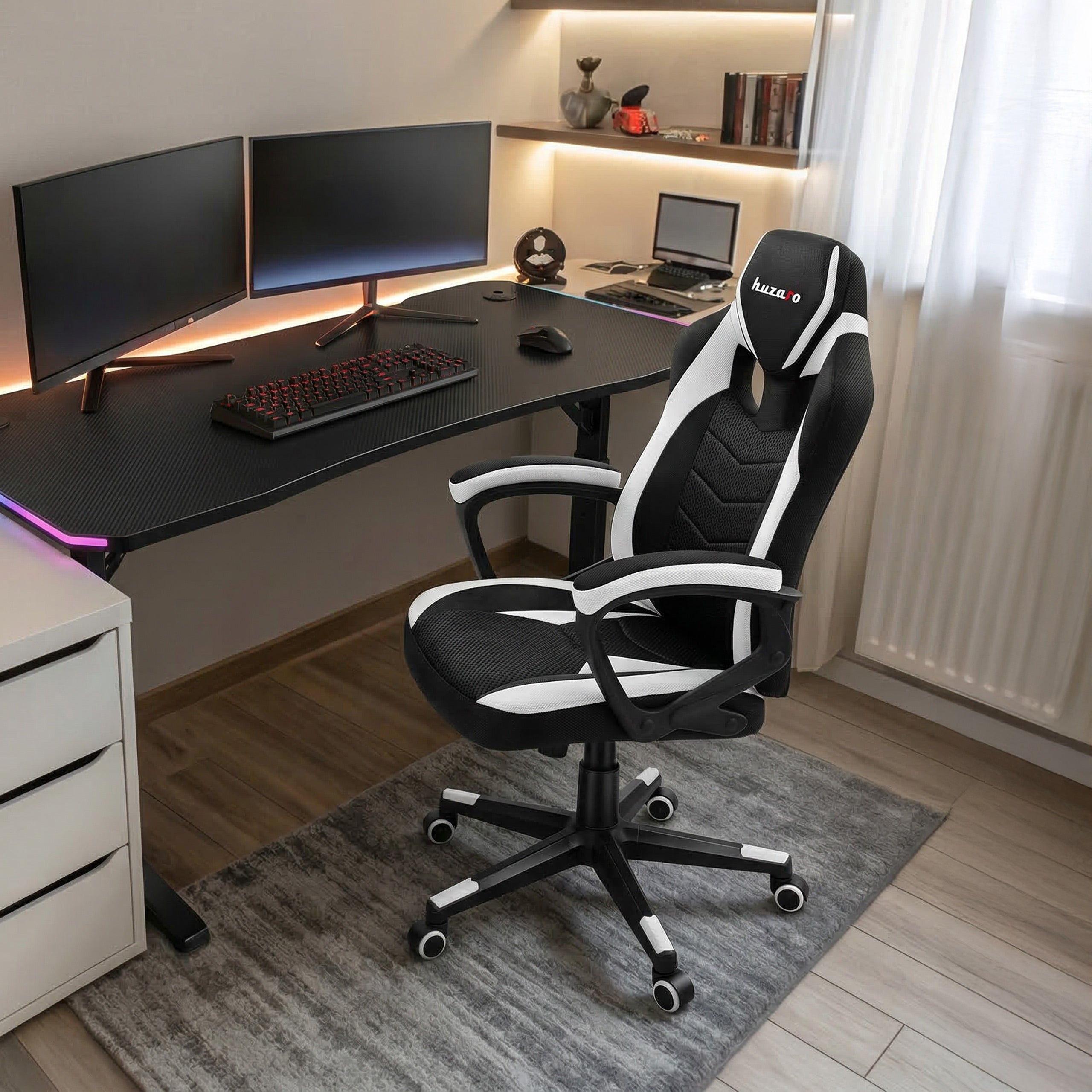 Poltrona da gaming Huzaro Force 2.5 White Mesh