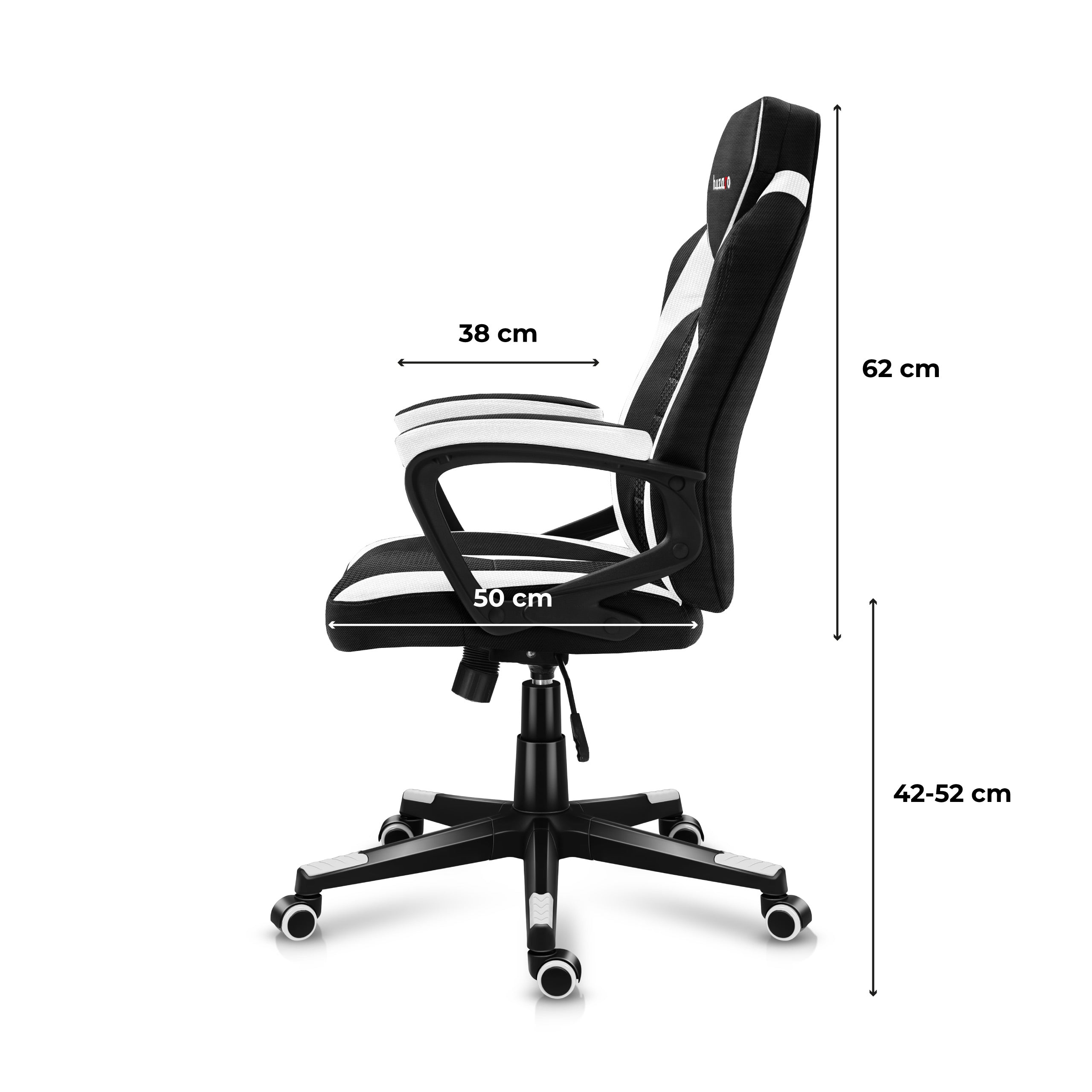 Poltrona da gaming Huzaro Force 2.5 White Mesh
