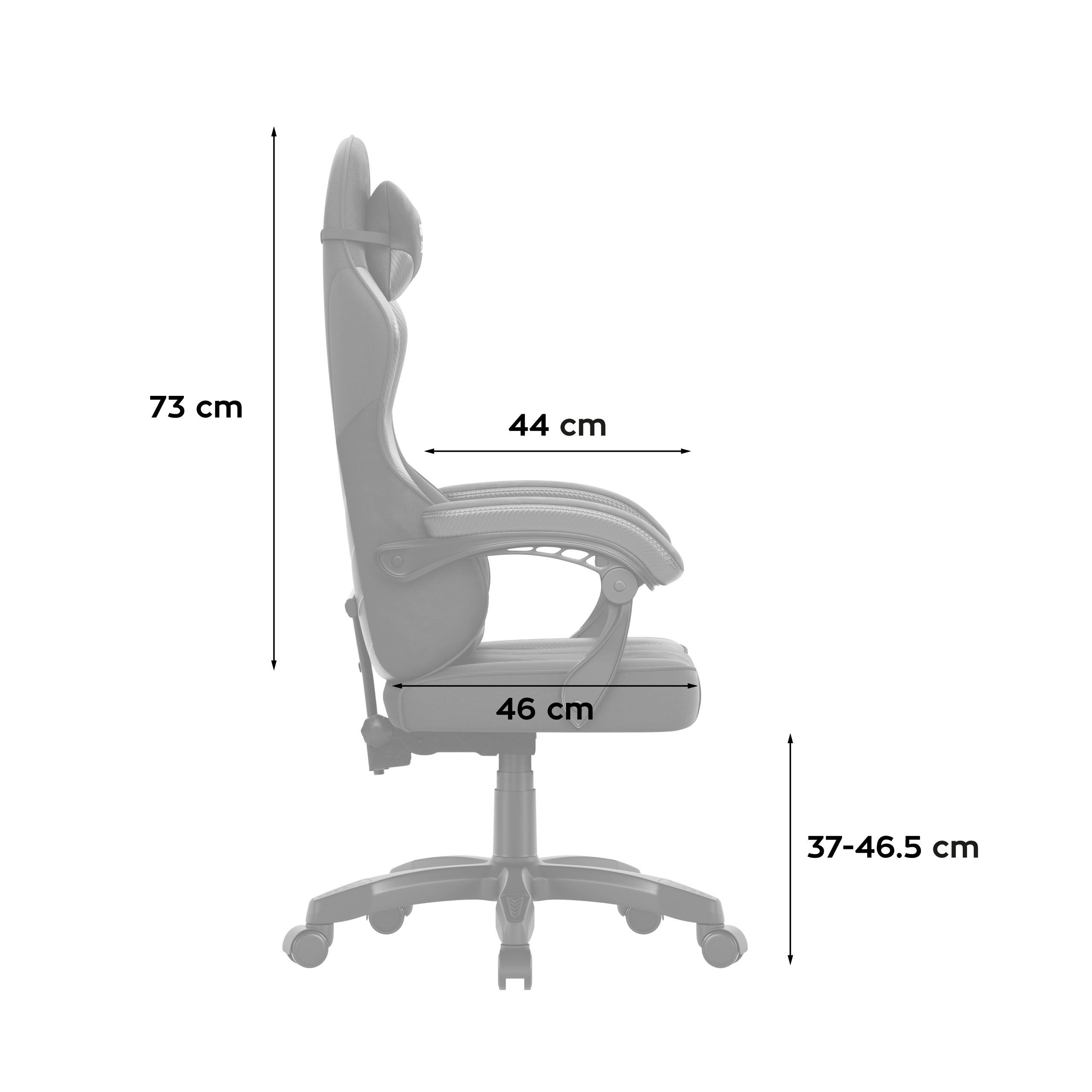 Poltrona da gaming in velluto Huzaro Force 2.7 Black Carbon