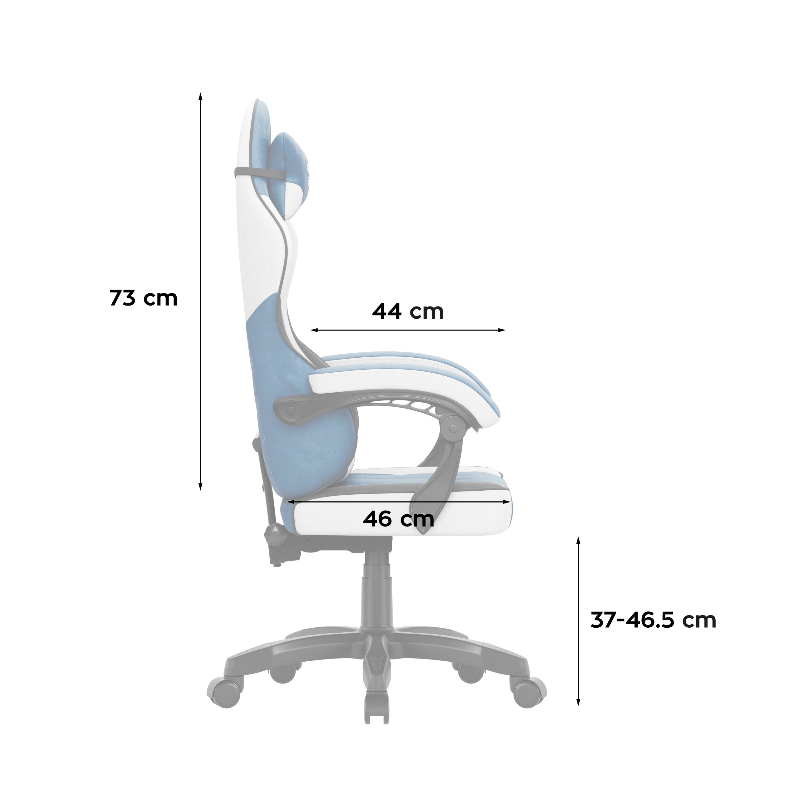 Poltrona da gaming in velluto Huzaro Force 2.7 Blue