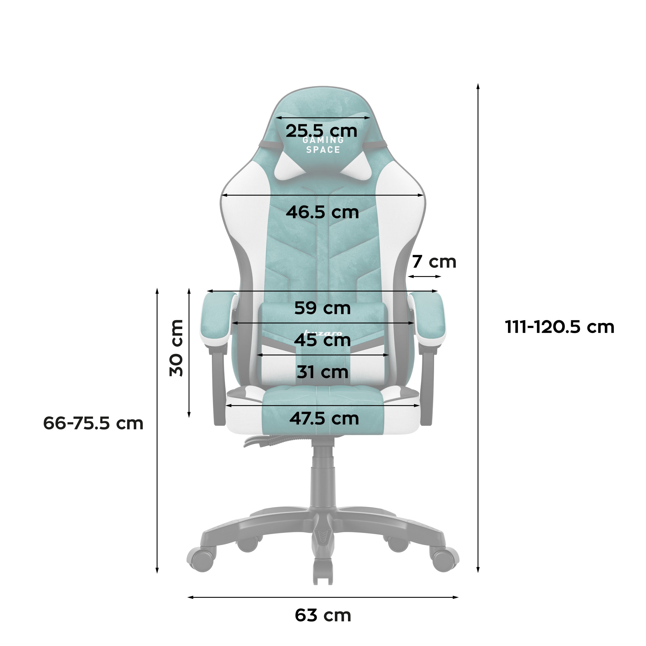 Poltrona da gaming in velluto Huzaro Force 2.7 Green