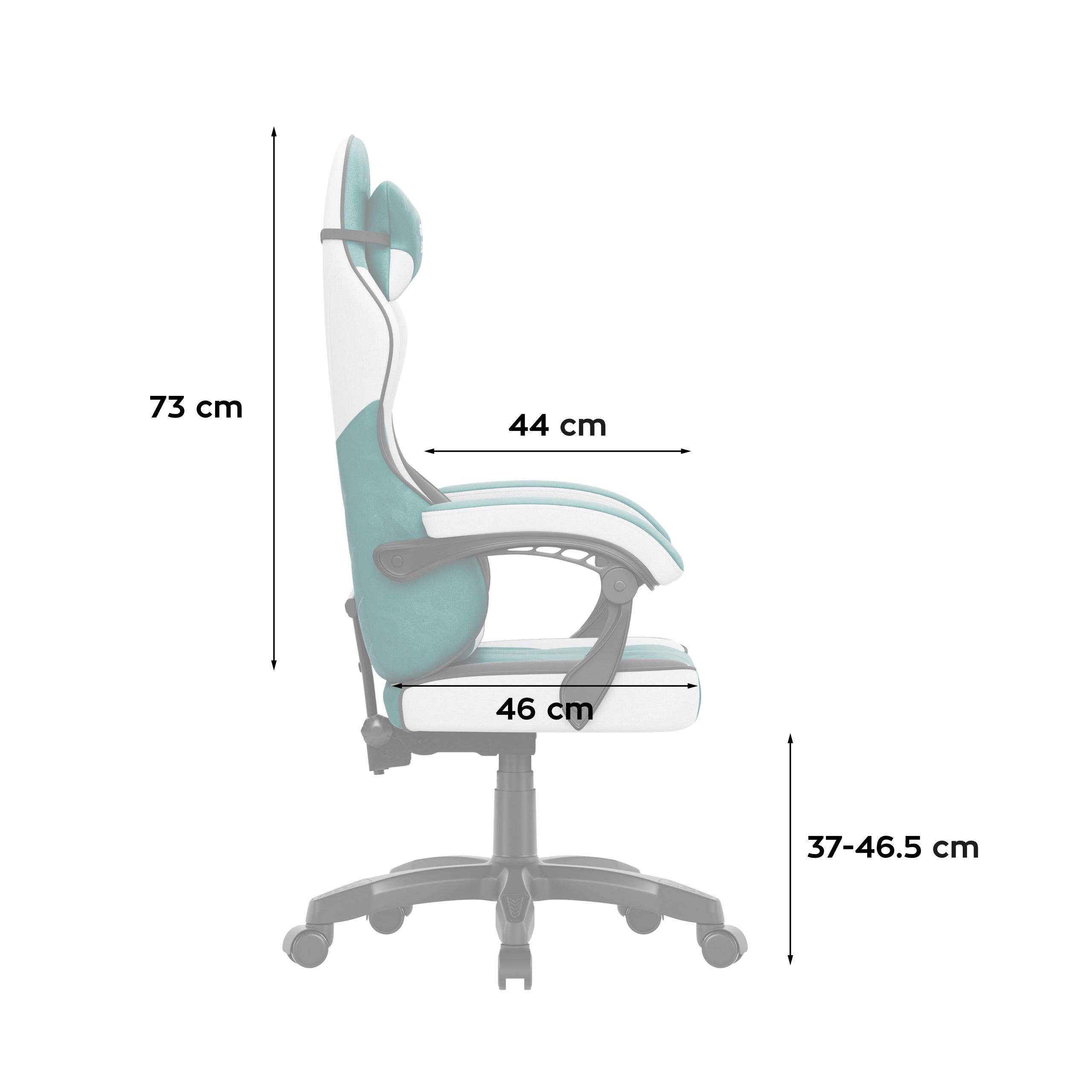 Poltrona da gaming in velluto Huzaro Force 2.7 Green