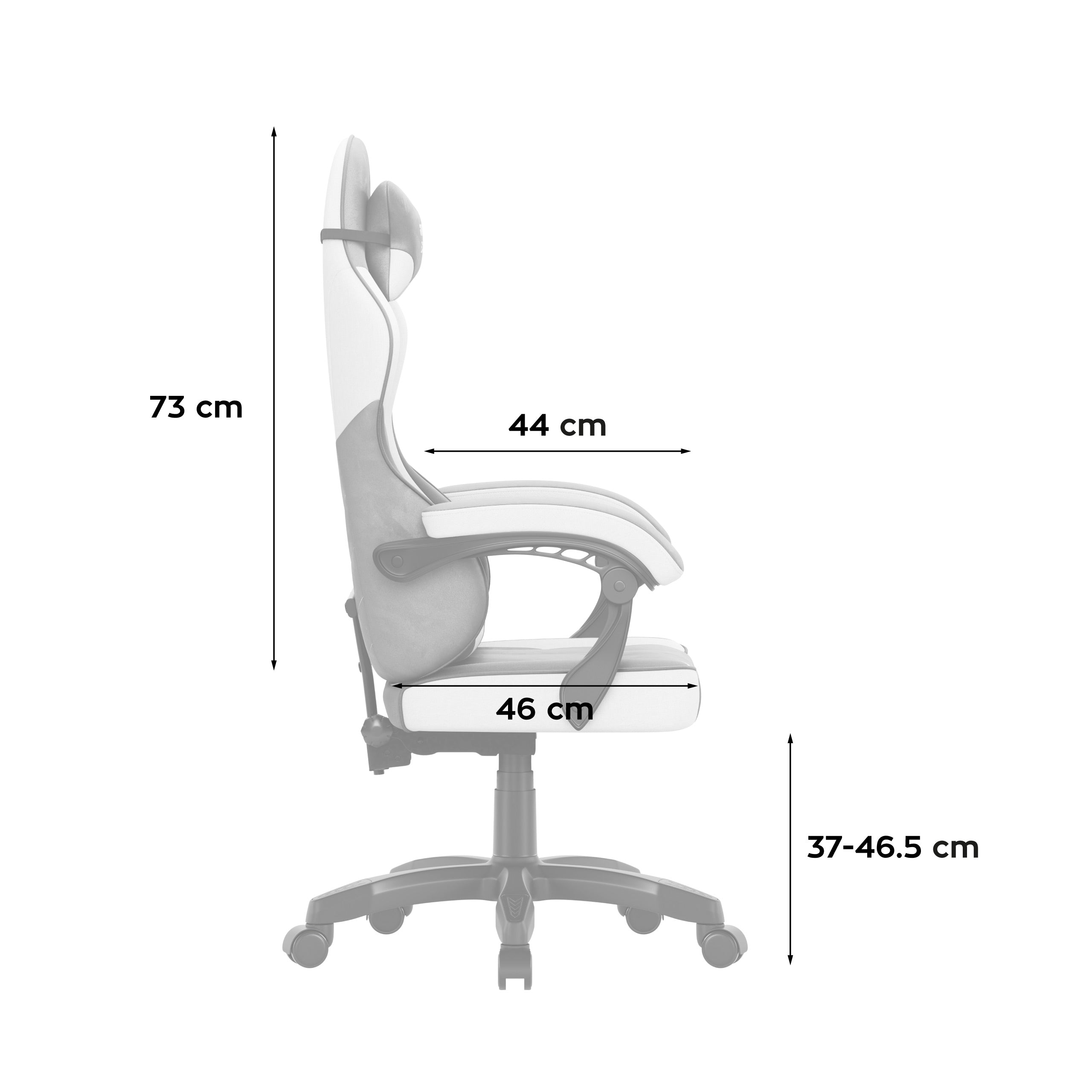 Poltrona da gaming in velluto Huzaro Force 2.7 Grey