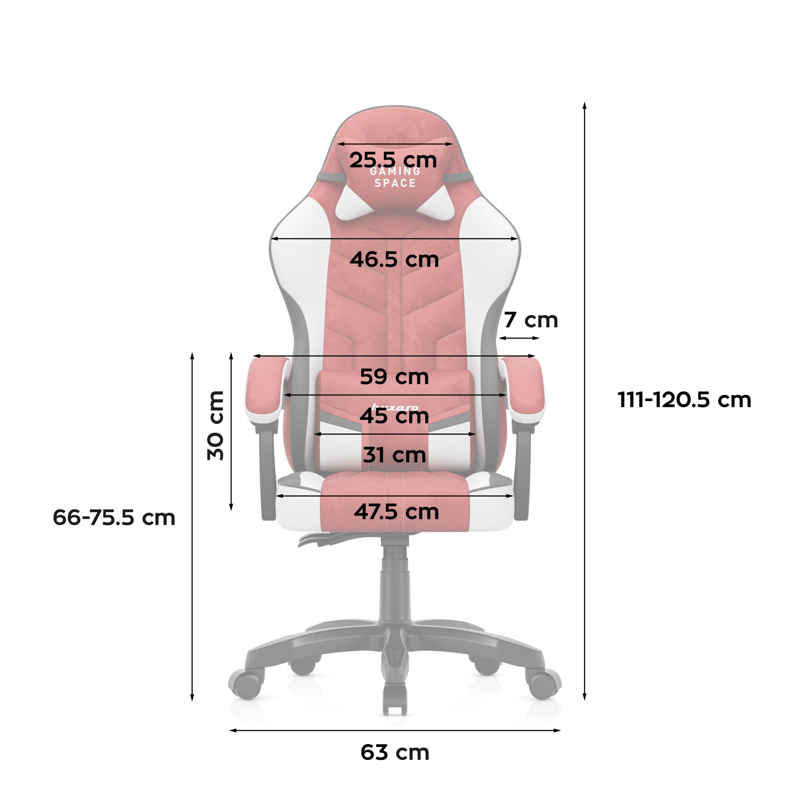 Poltrona da gaming in velluto Huzaro Force 2.7 Red