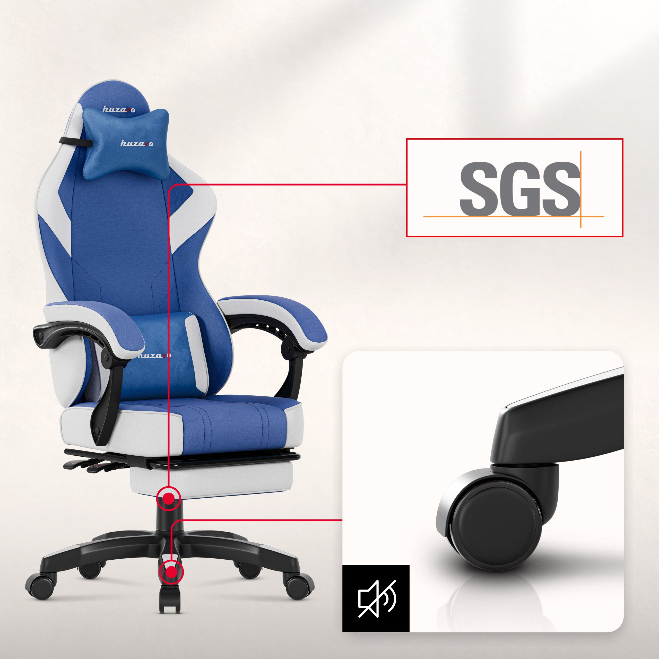 Poltrona da gaming Huzaro Force 3.7 Blue
