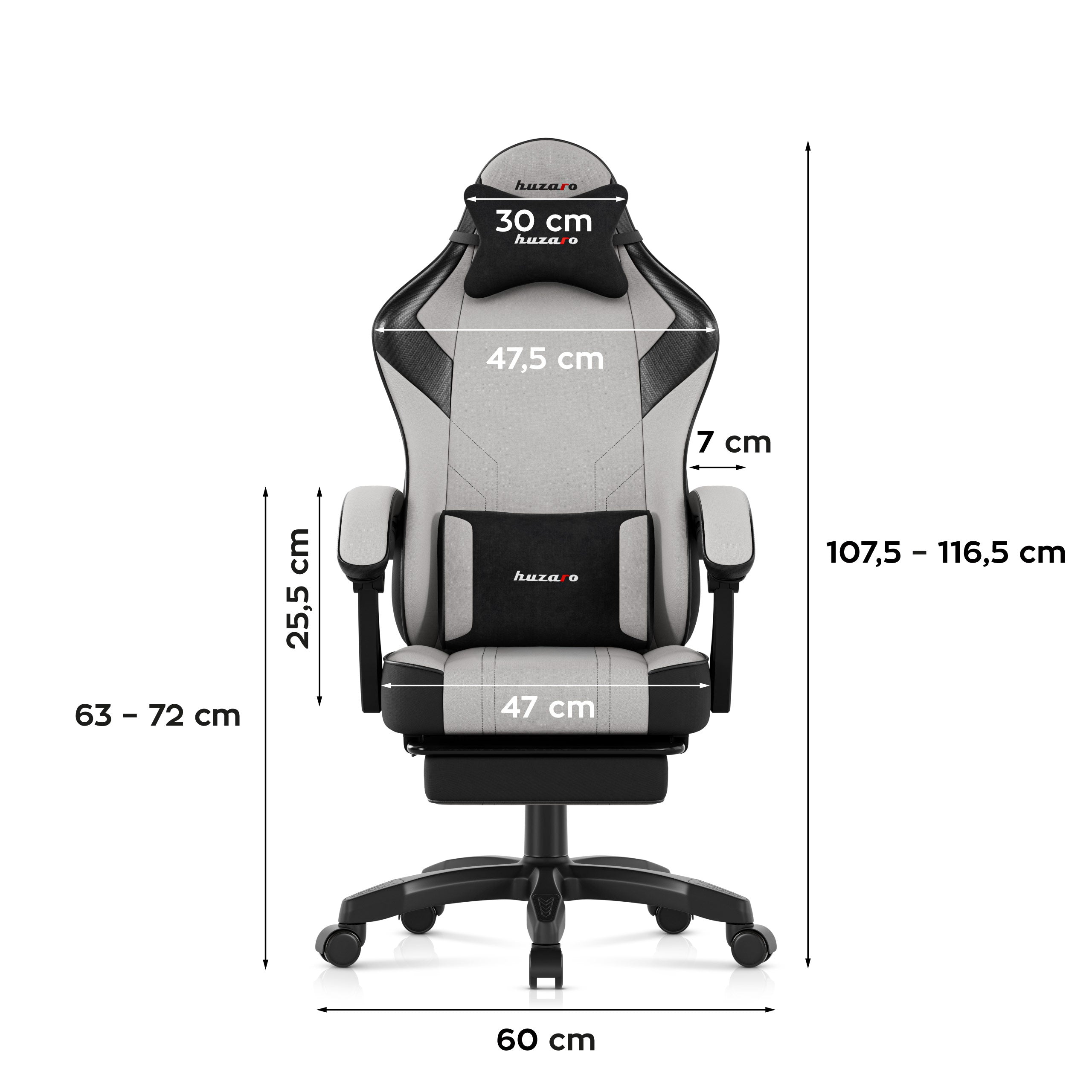 Poltrona da gaming Huzaro Force 3.7 Grey
