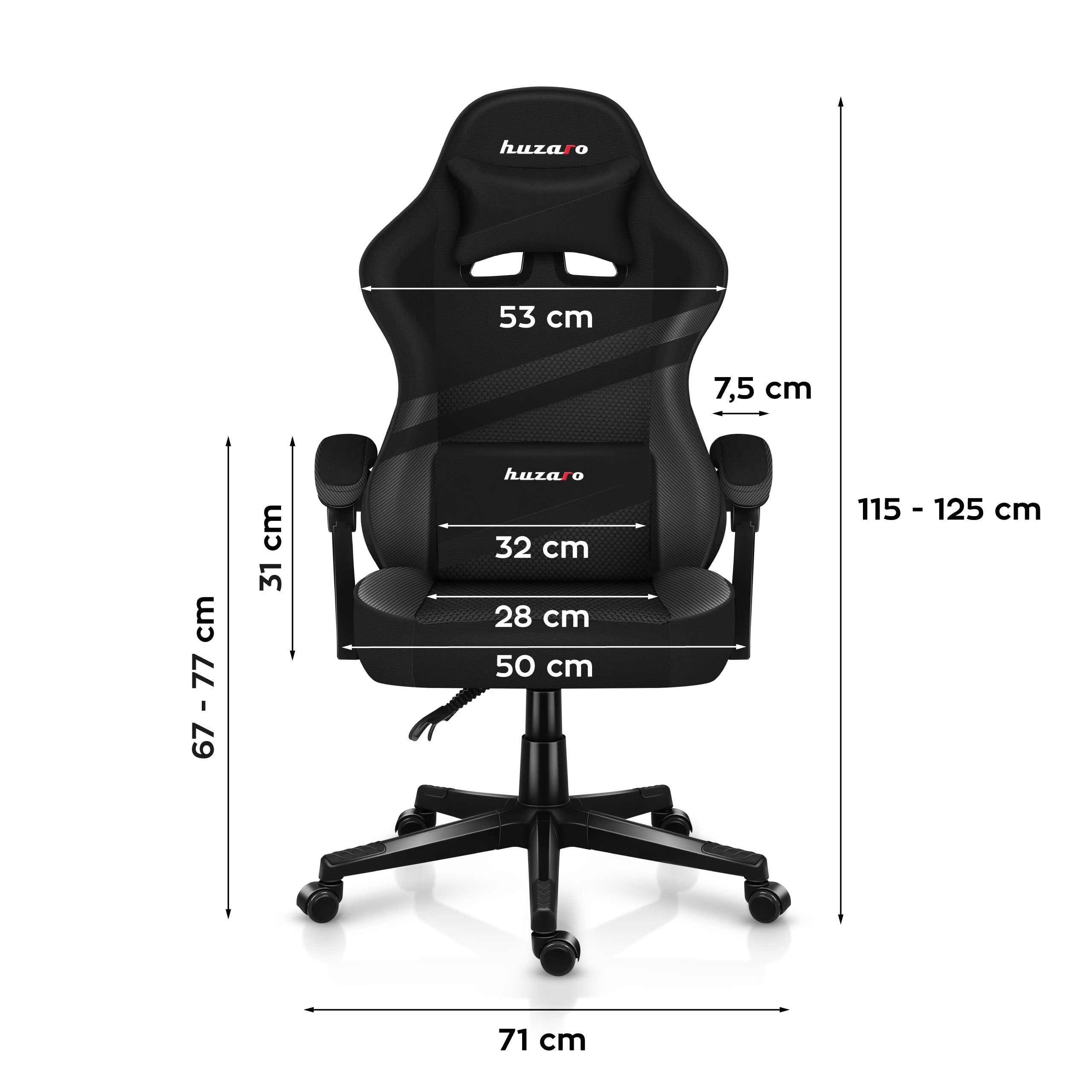 Poltrona da gaming HUZARO FORCE 4.4 Carbon