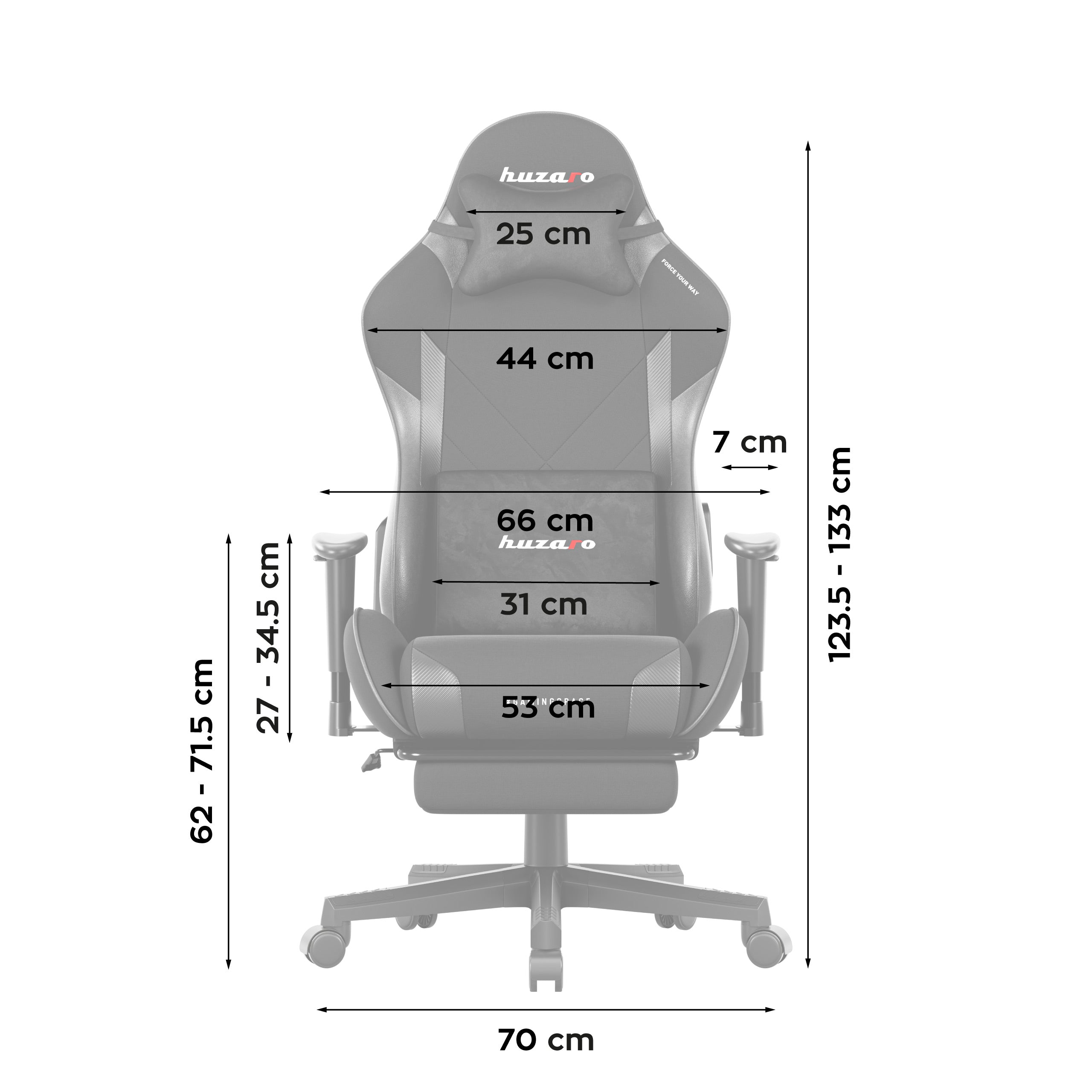 Poltrona da gaming Huzaro Force 5.7 Black